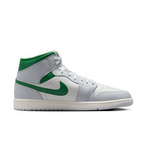 Jordan 1 Mid "Summit White/Pine Green/Pure Platinum" Men's Shoe