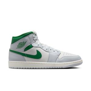Jordan 1 Mid "Summit White/Pine Green/Pure Platinum" Men's Shoe