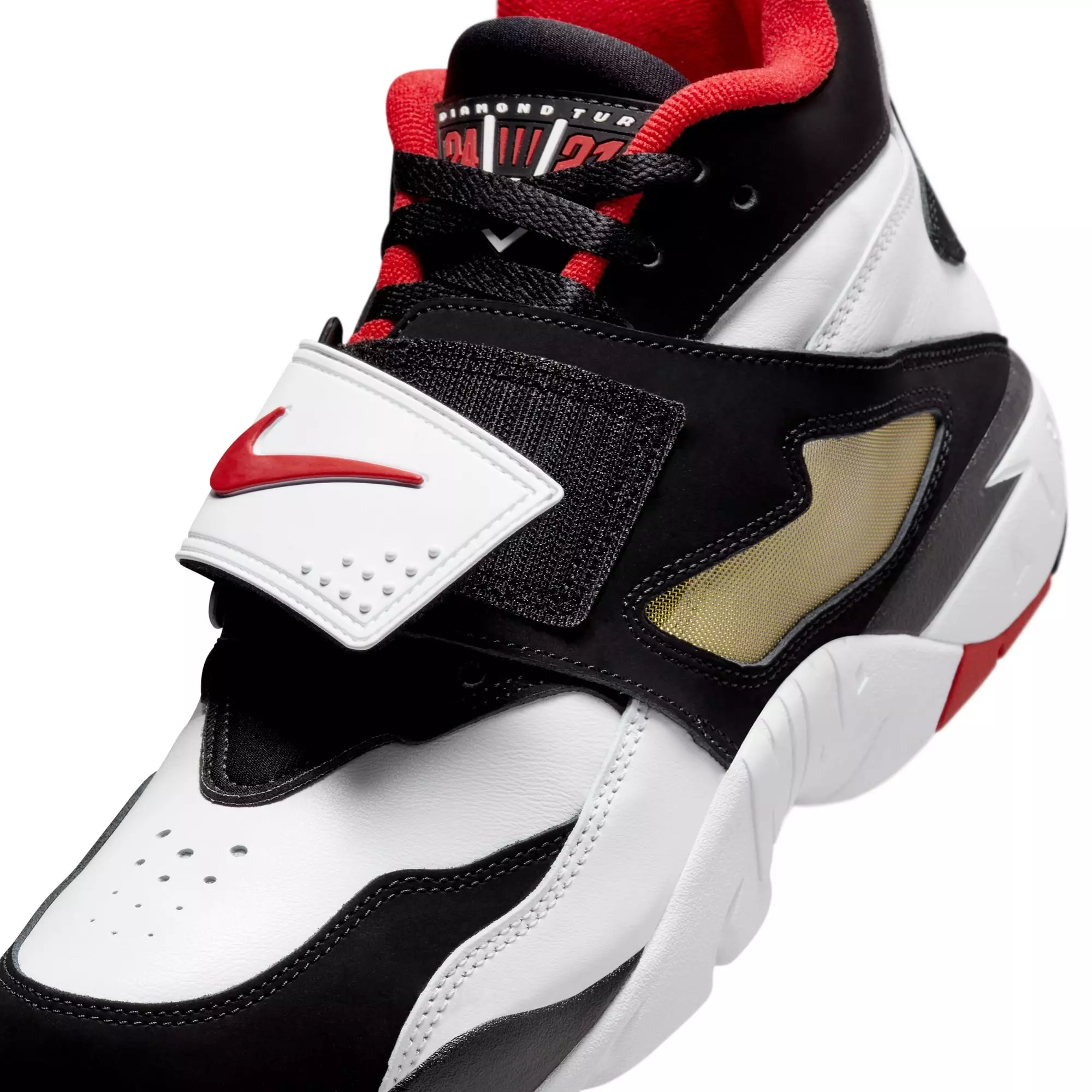 Nike Air Diamond Turf “49ers” Men's Shoe - WHITE/FIRE RED/BLACK