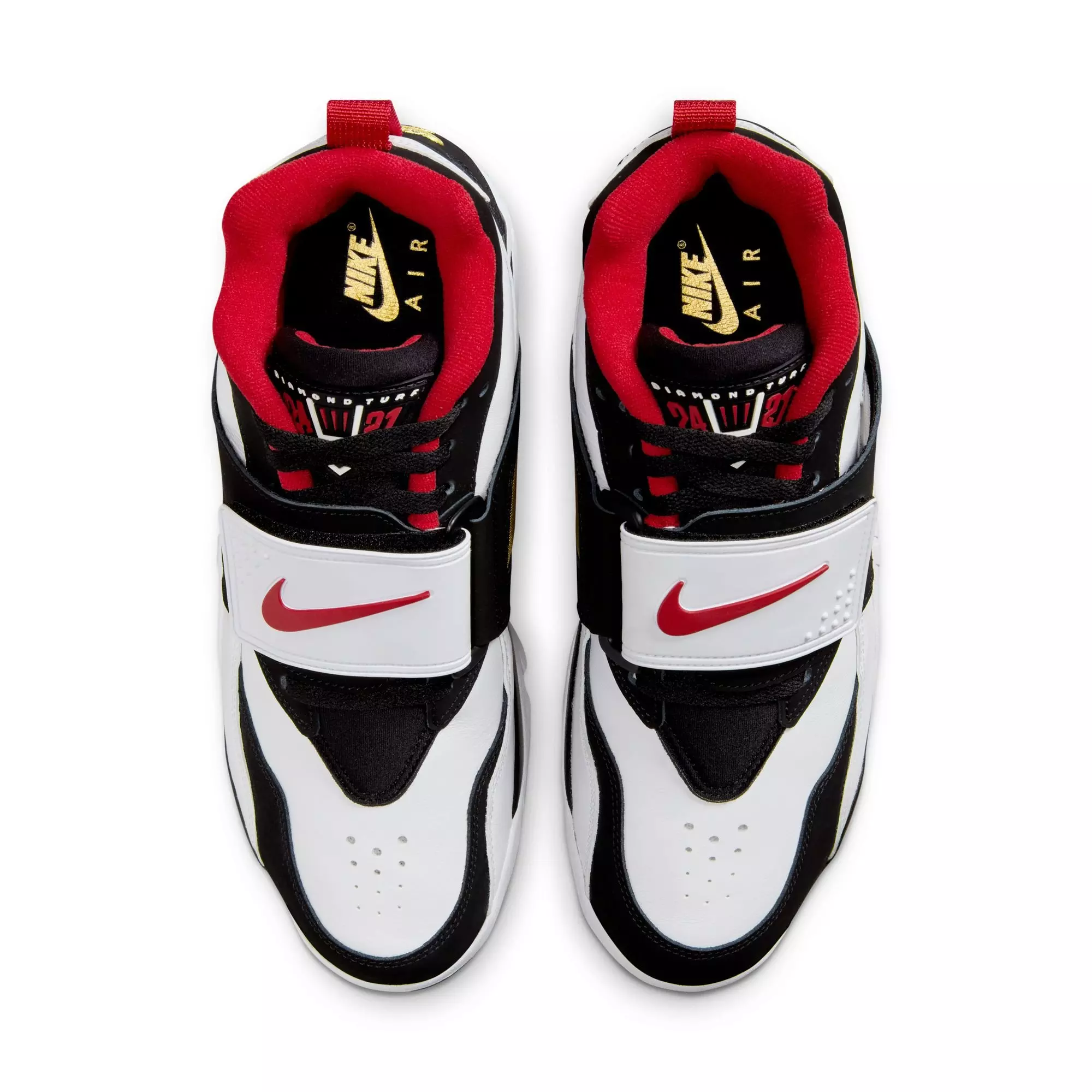 Nike Air Diamond Turf “49ers” Men's Shoe - WHITE/FIRE RED/BLACK