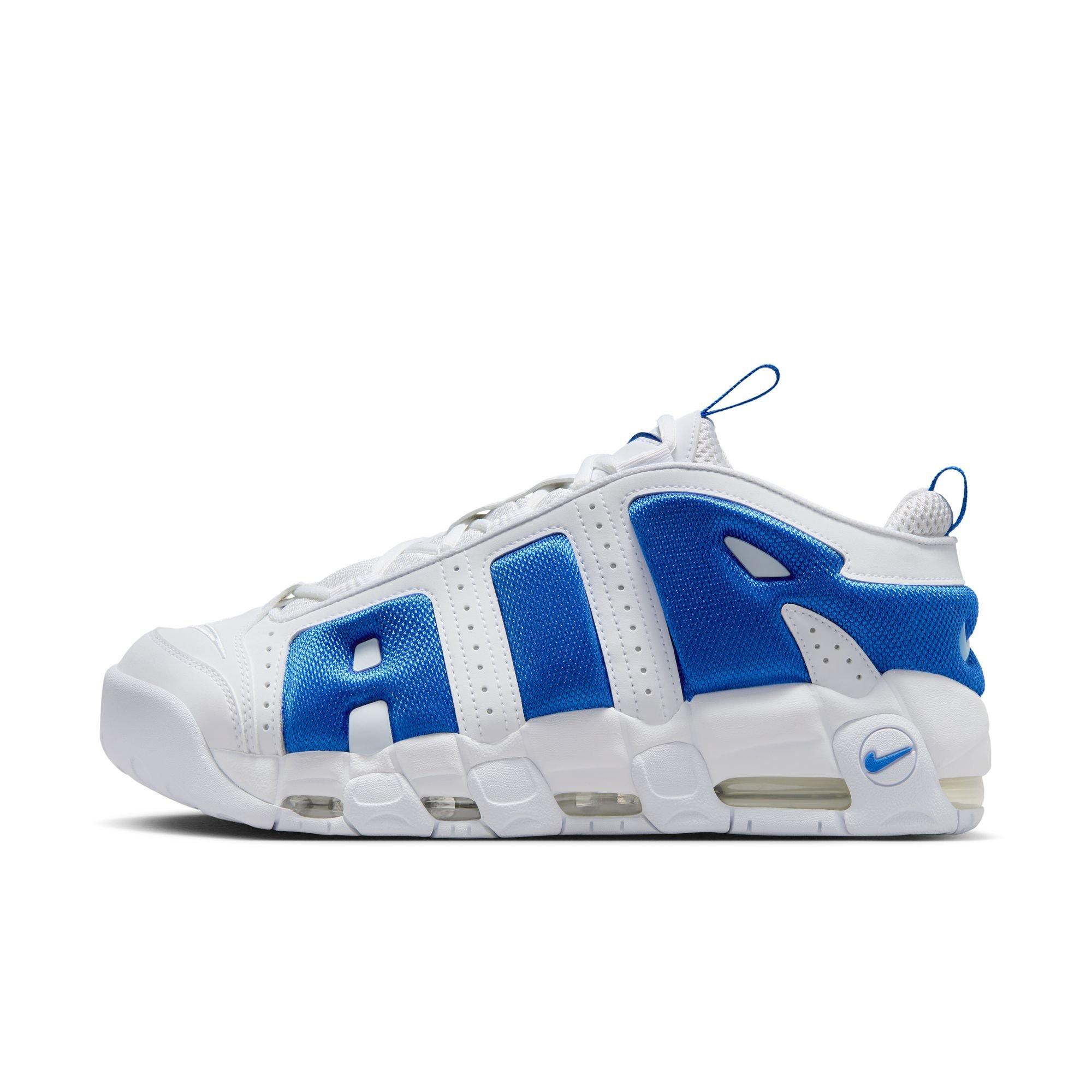 Nike Air More Uptempo "White/Hyper Royal/Psychic Blue" Men's Shoe - WHITE/ROYAL Thumbnail View 3