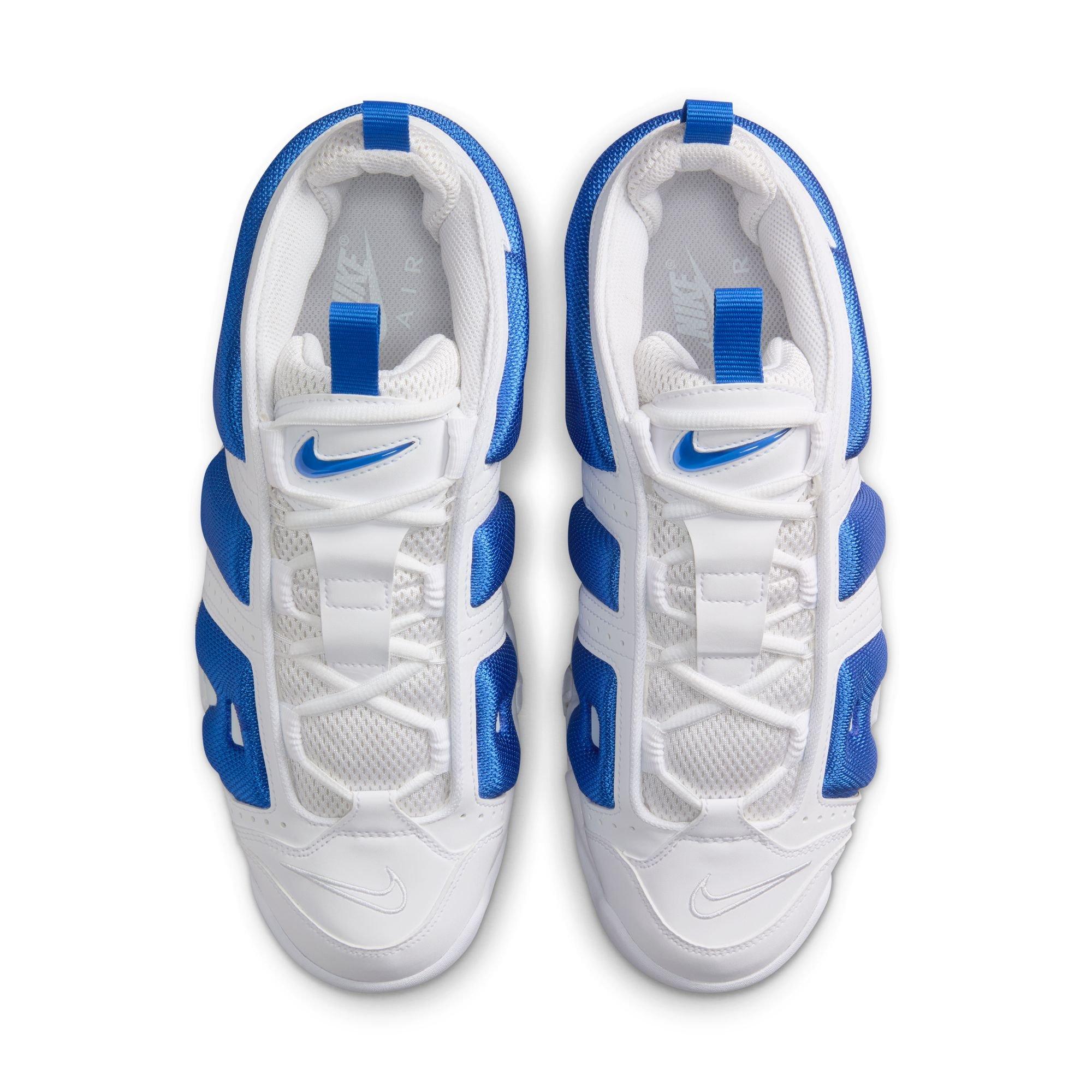 Nike Air More Uptempo "White/Hyper Royal/Psychic Blue" Men's Shoe - WHITE/ROYAL Thumbnail View 6