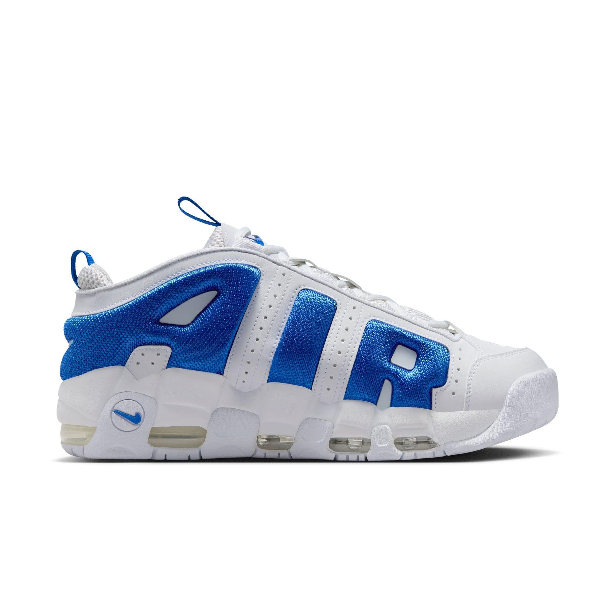 Nike Air More Uptempo "White/Hyper Royal/Psychic Blue" Men's Shoe - WHITE/ROYAL Thumbnail View 2