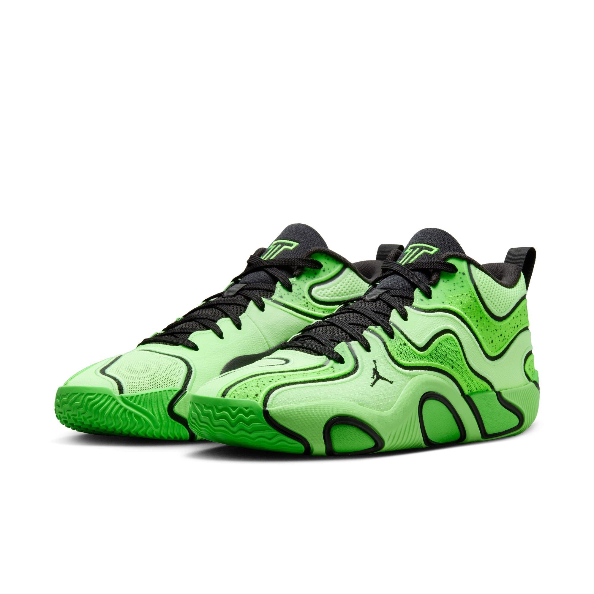 Jordan Tatum 3 "Deuce" Men's Basketball Shoe - GHOST GREEN/BLACK/ELECTRIC GREEN Thumbnail View 3