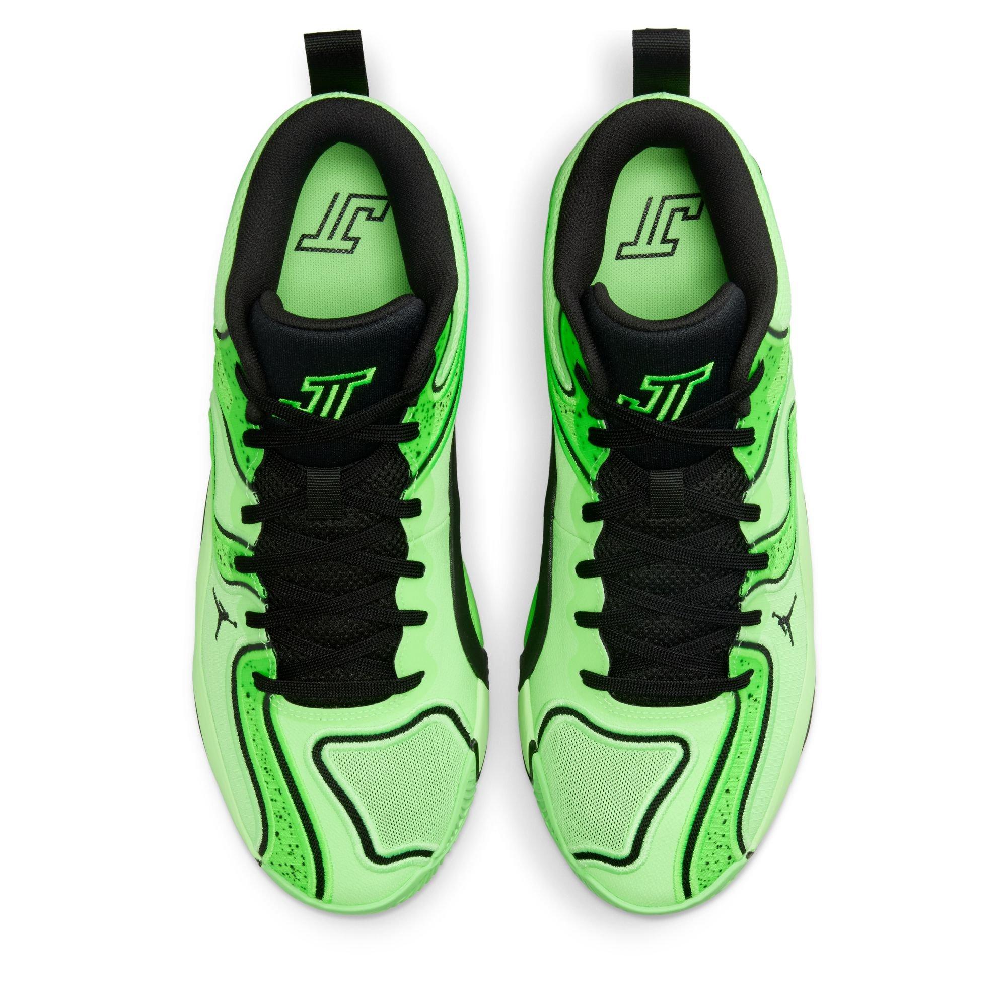 Jordan Tatum 3 "Deuce" Men's Basketball Shoe - GHOST GREEN/BLACK/ELECTRIC GREEN Thumbnail View 10