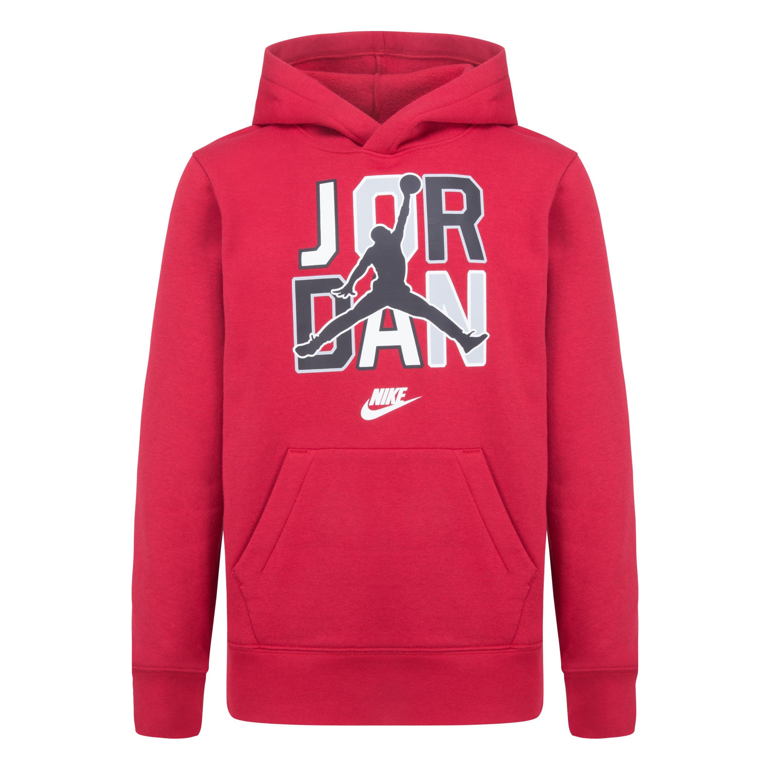 Jordan Sport DNA Big Boys' Red Hoodie