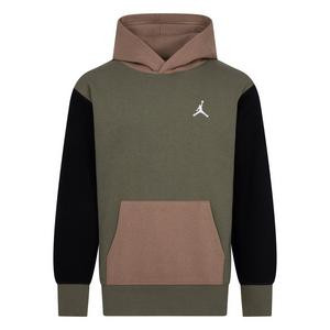 Jordan Big Boys' Brooklyn Fleece Hoodie - Green Multi