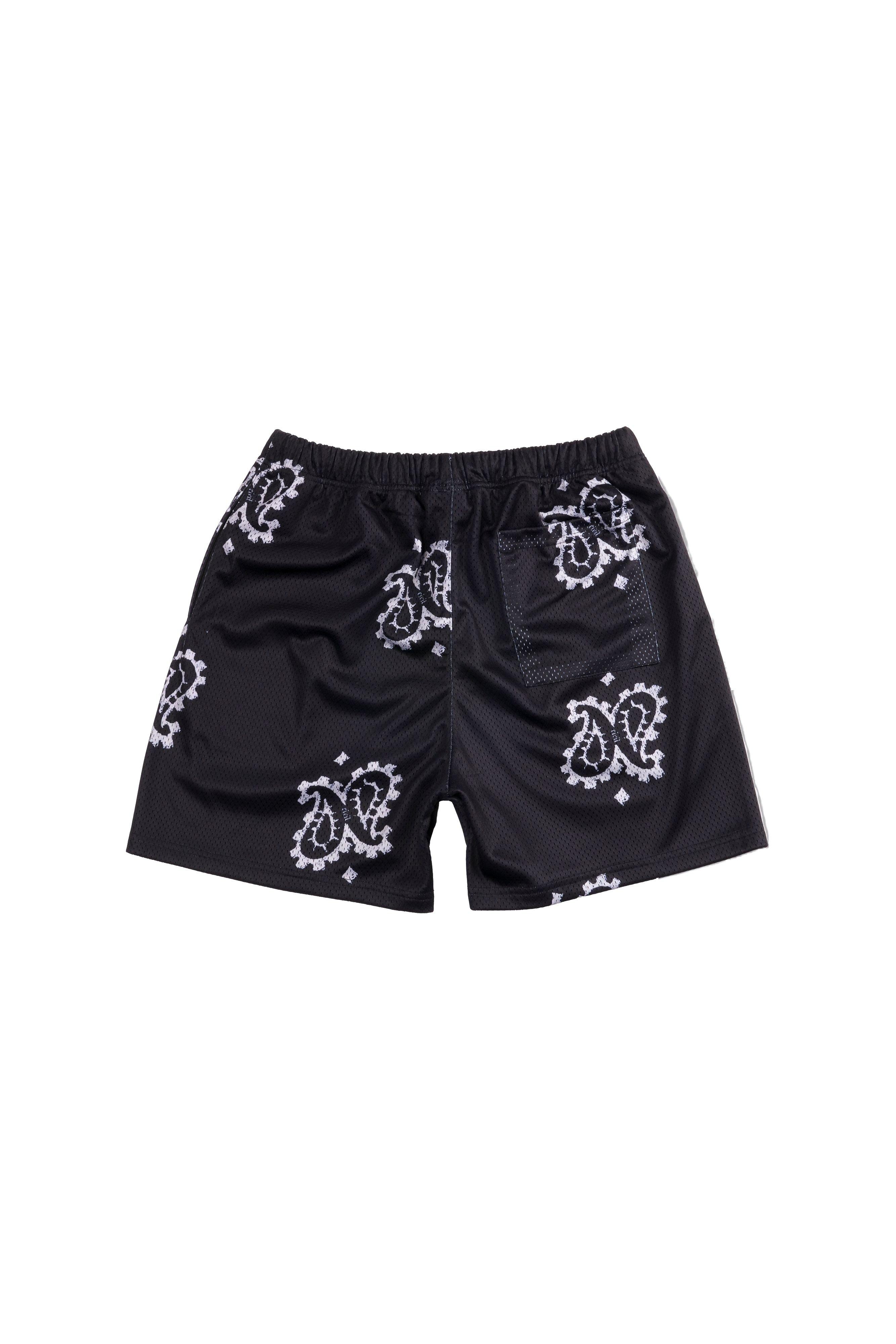 Civil Regime Out West Men's Black Mesh Shorts