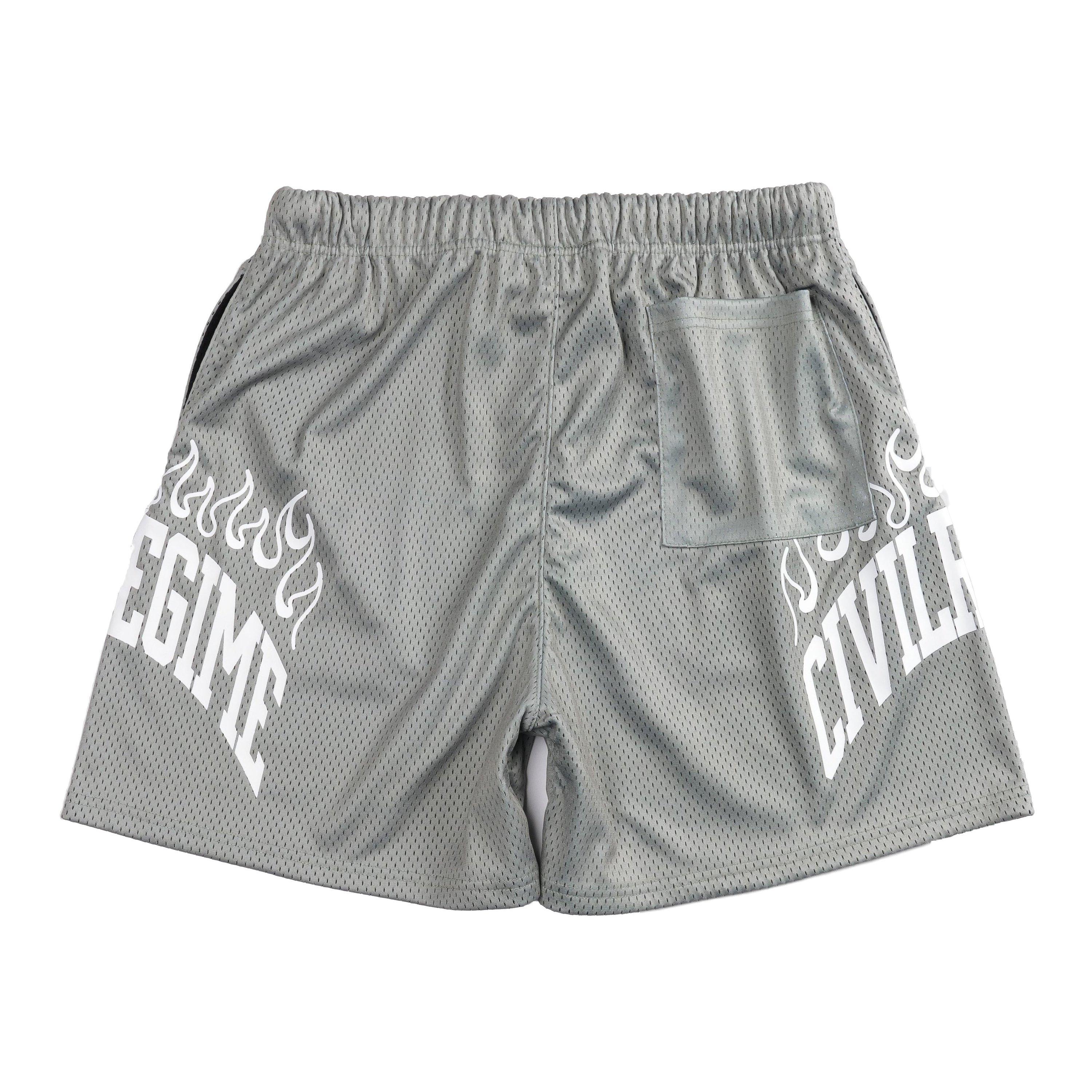 Civil Regime Men's Burning Regime Mesh Shorts - Seafoam - SEAFOAM Thumbnail View 2