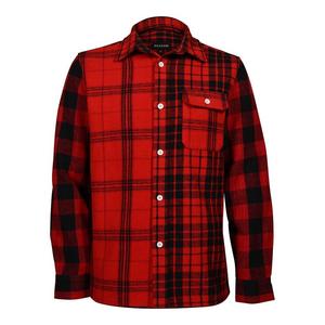 Reason Men's Mixed Pattern Flannel Shirt - Red