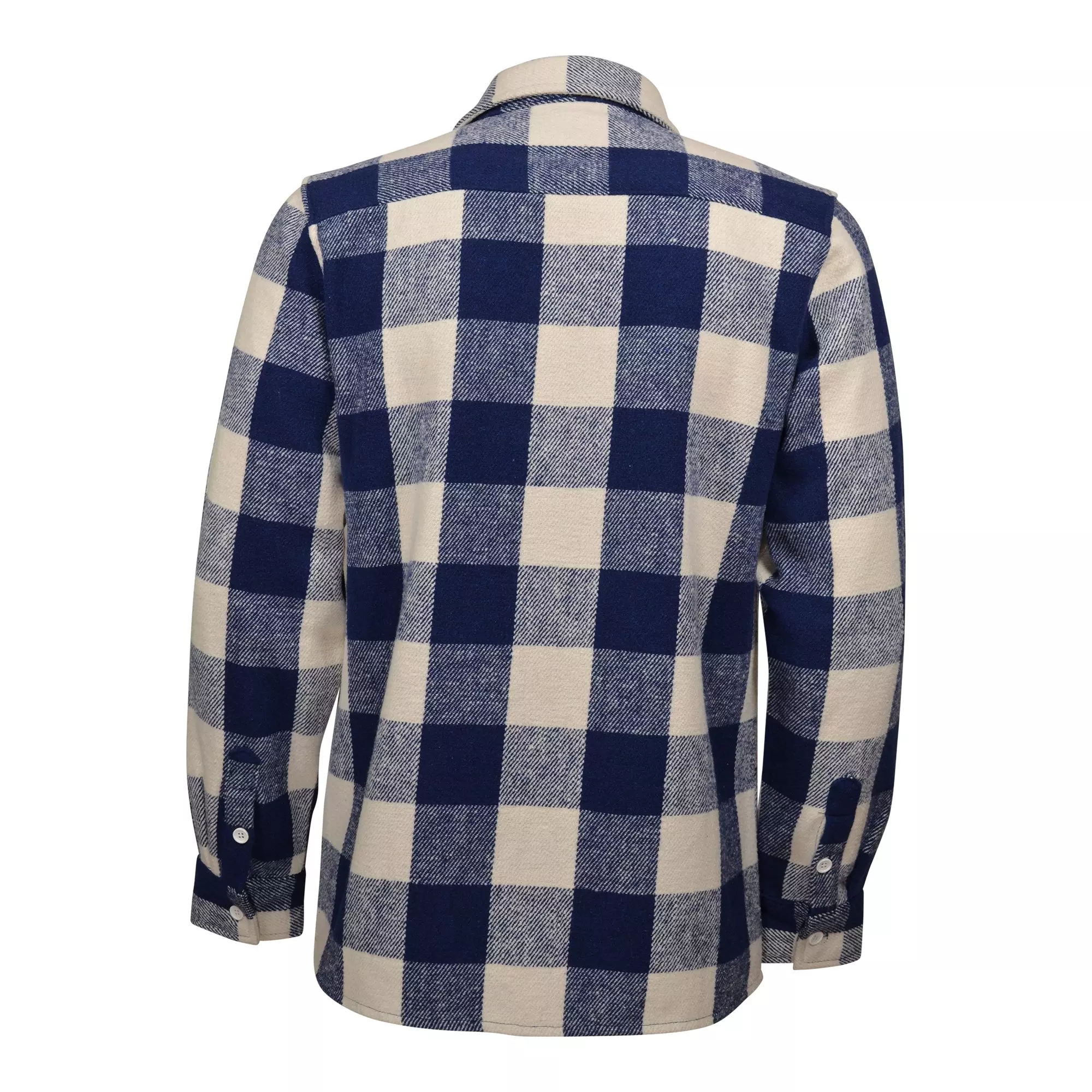 Reason Men's Plaid Flannel Shirt - Navy - NAVY/WHITE
