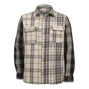 Reason Men's Mixed Pattern Flannel Shirt - Grey