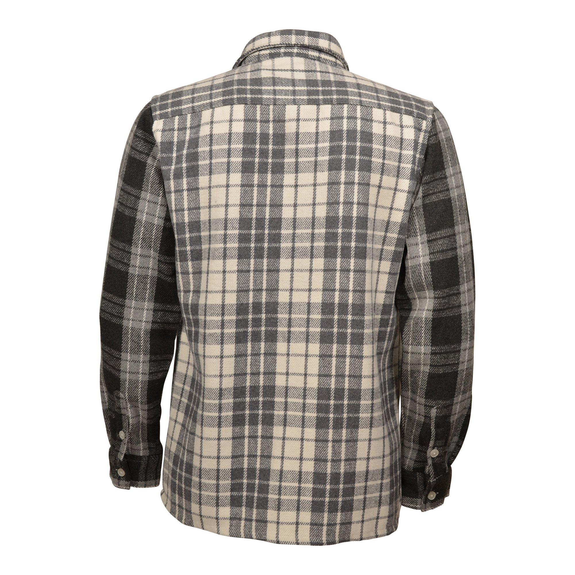 Reason Men's Mixed Pattern Flannel Shirt - Grey - GREY/WHITE Thumbnail View 2