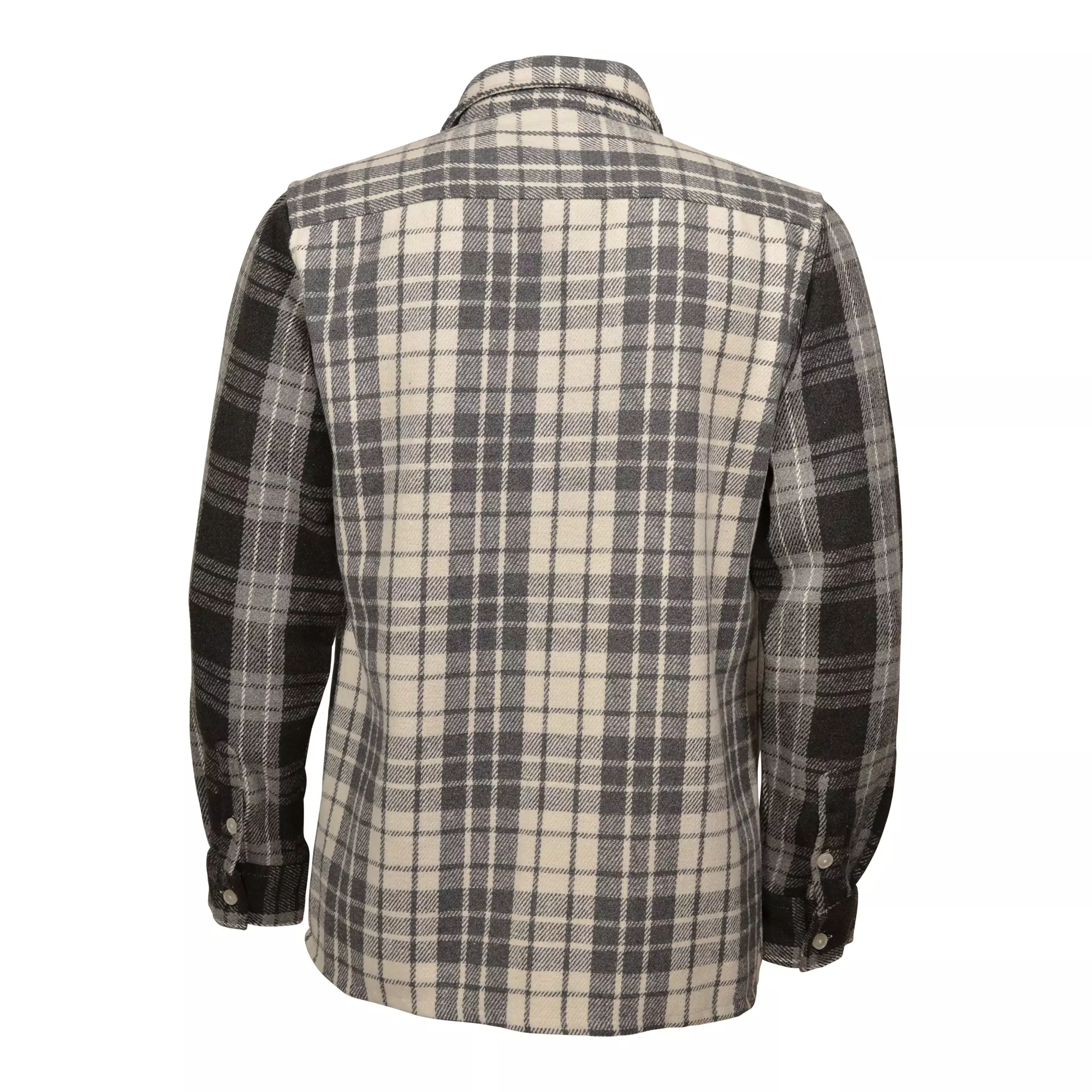 Reason Men's Mixed Pattern Flannel Shirt - Grey - GREY/WHITE