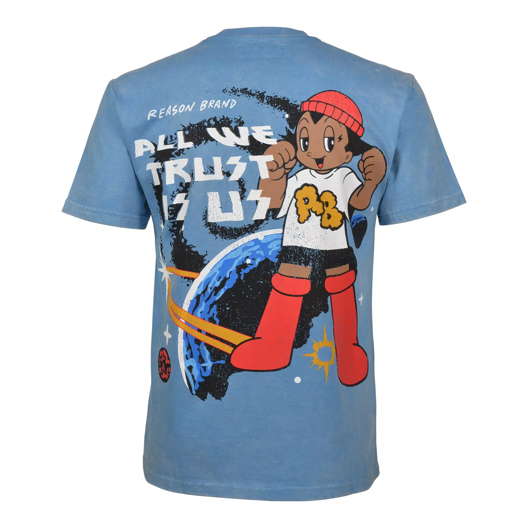 Reason Men's Panther Trust Wash Tee - Blue - BLUE