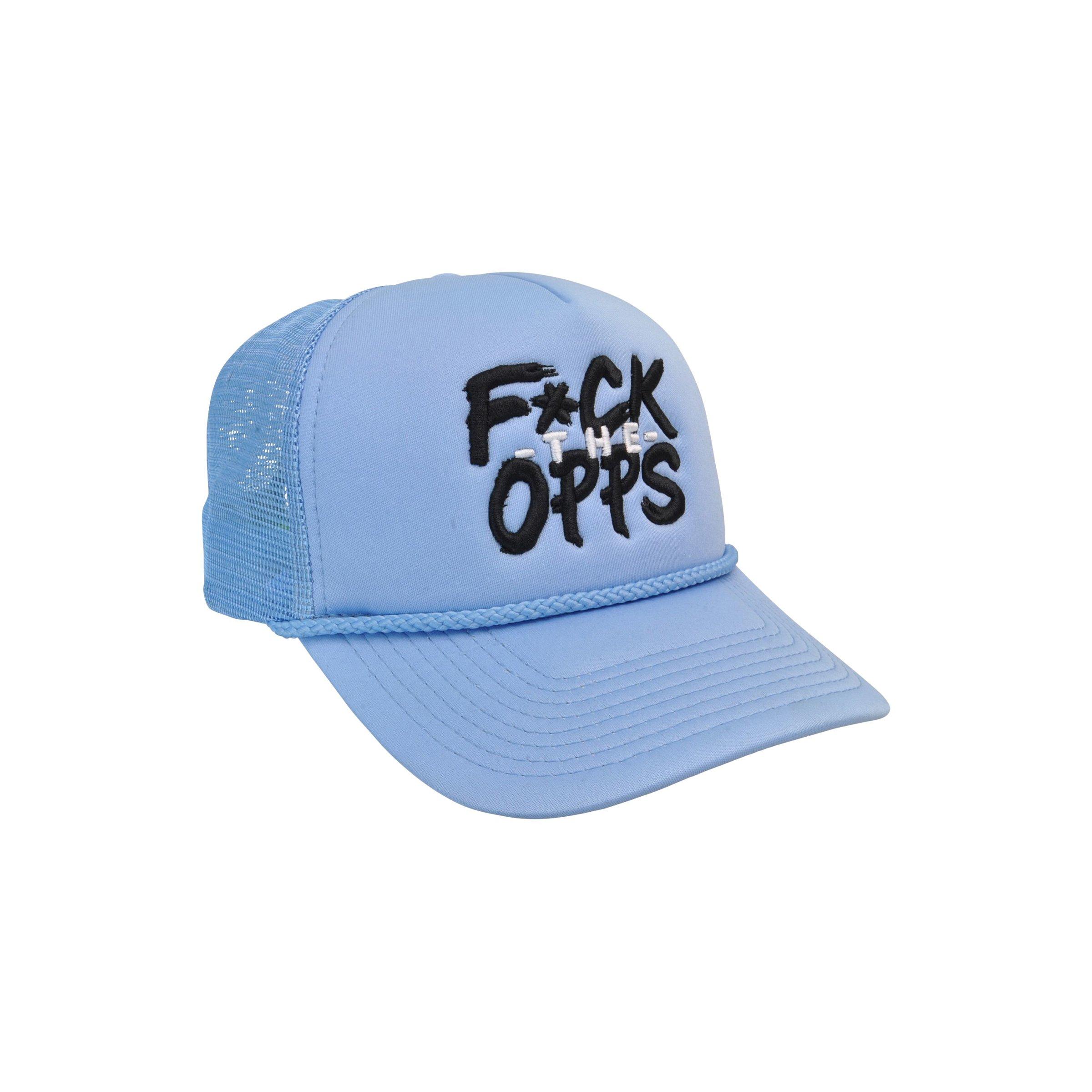 Men's Field Grade F The Opps Trucker-Light Blue