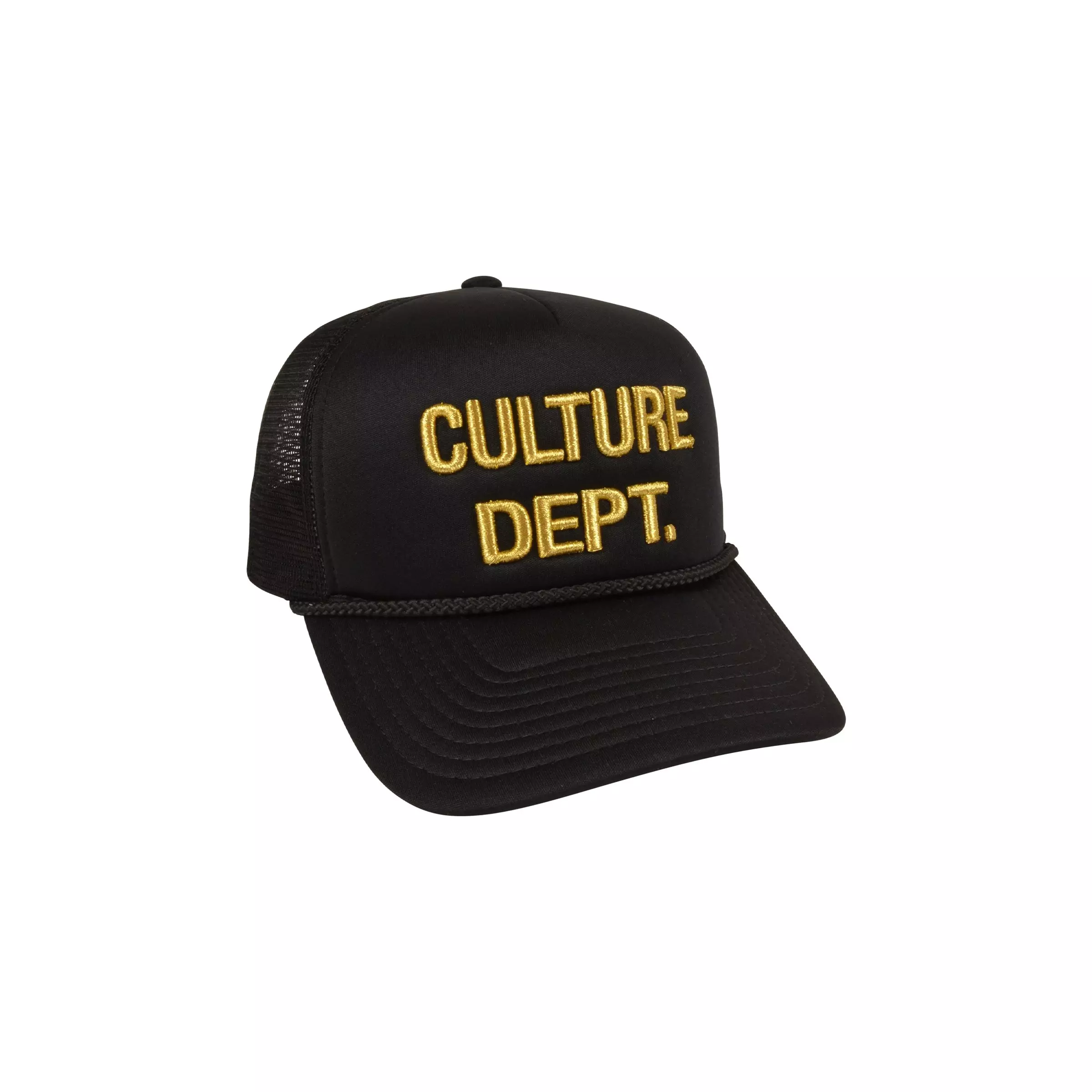 Field Grade Culture Dept. Trucker-Black/Gold - BLACK