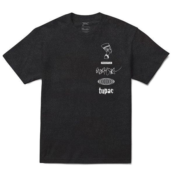 Primitive Men's Tupac Stay Up Tee - BLACK Thumbnail View 1