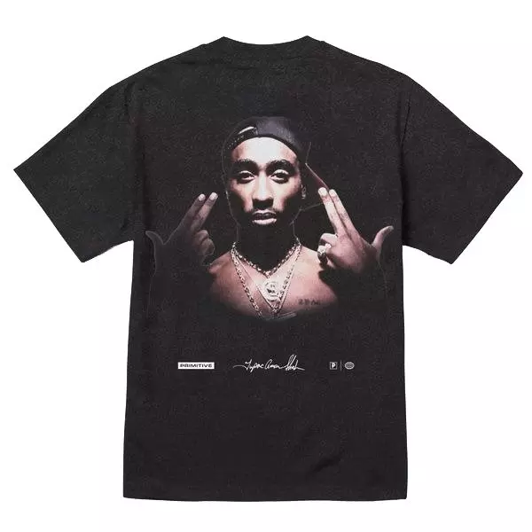 Primitive Men's Tupac Stay Up Tee - BLACK