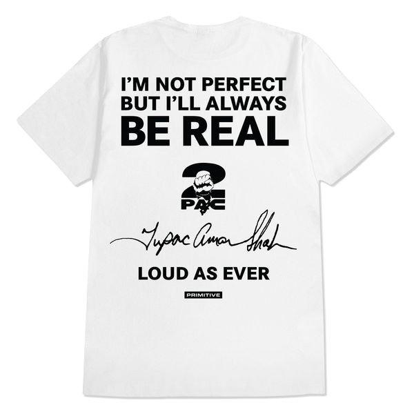 Primitive Men's Tupac Truth Tee - WHITE Thumbnail View 2