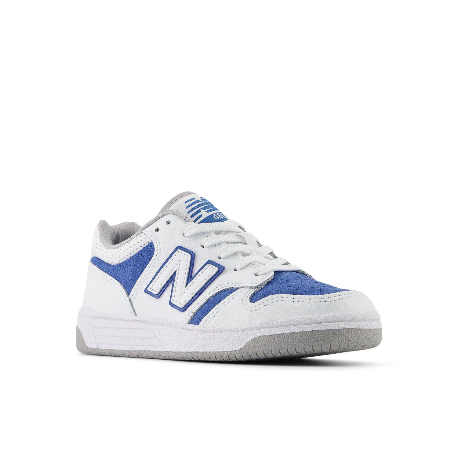 New Balance 480 Preschool Boys' Shoe White/Sea Stone | Hibbett