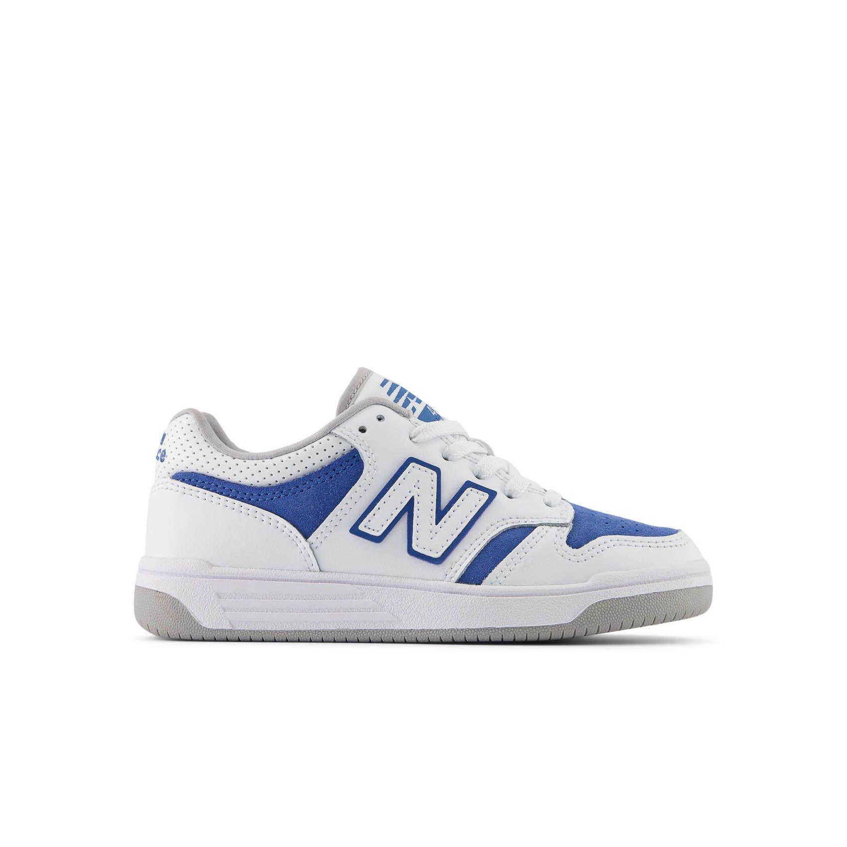 New Balance 480 "White/Sea Stone" Preschool Boys' Shoe - GREY