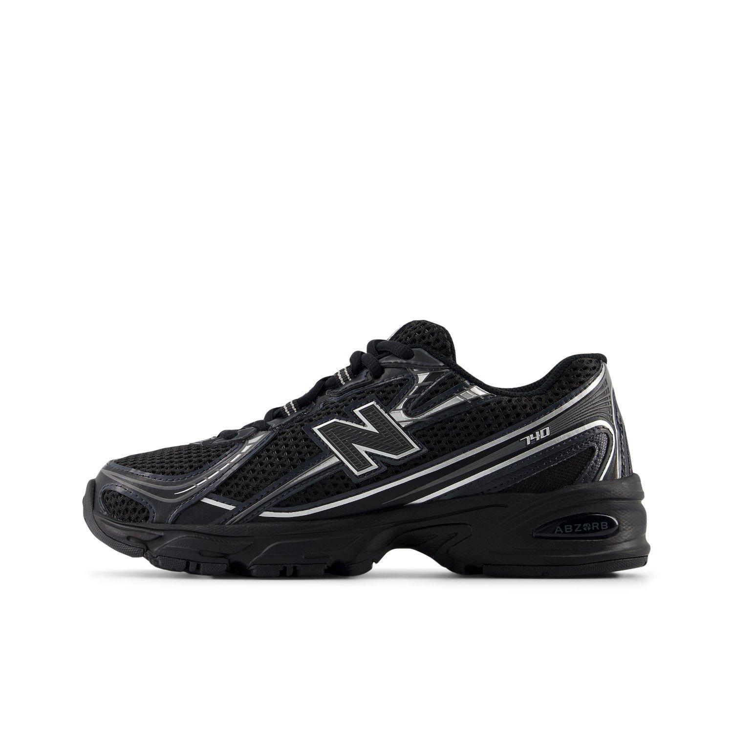 New Balance 740 Toddler Boys' "Black/Silver" Shoe