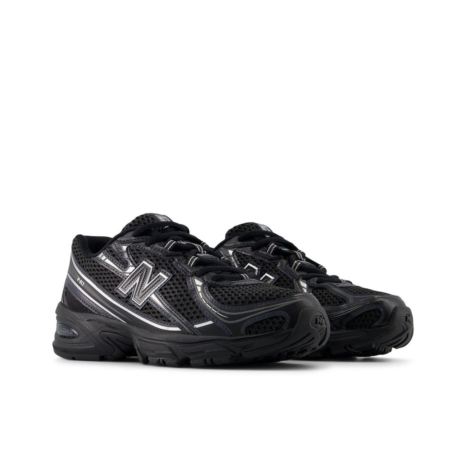 New Balance 740 Toddler Boys' "Black/Silver" Shoe