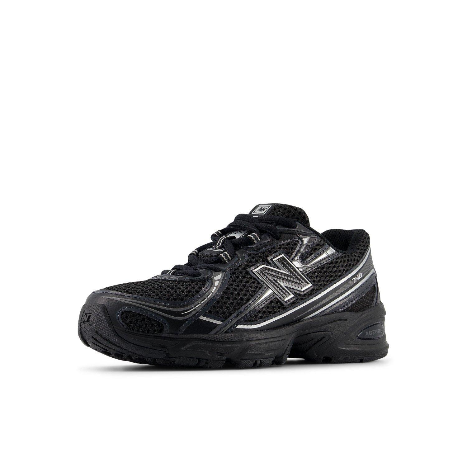 New Balance 740 Toddler Boys' "Black/Silver" Shoe