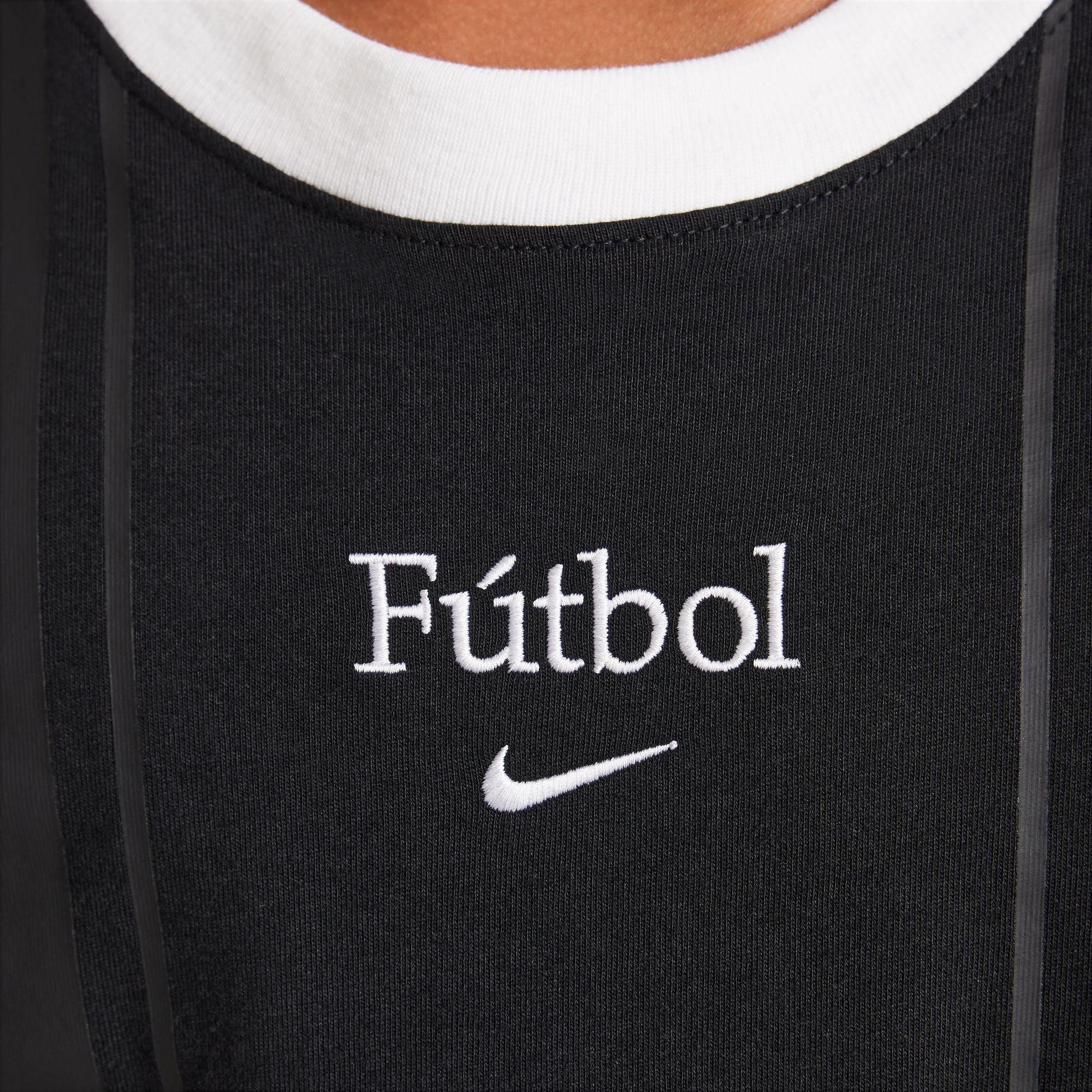 Nike Big Boys' Sportswear Futbol Tee - BLACK Thumbnail View 5