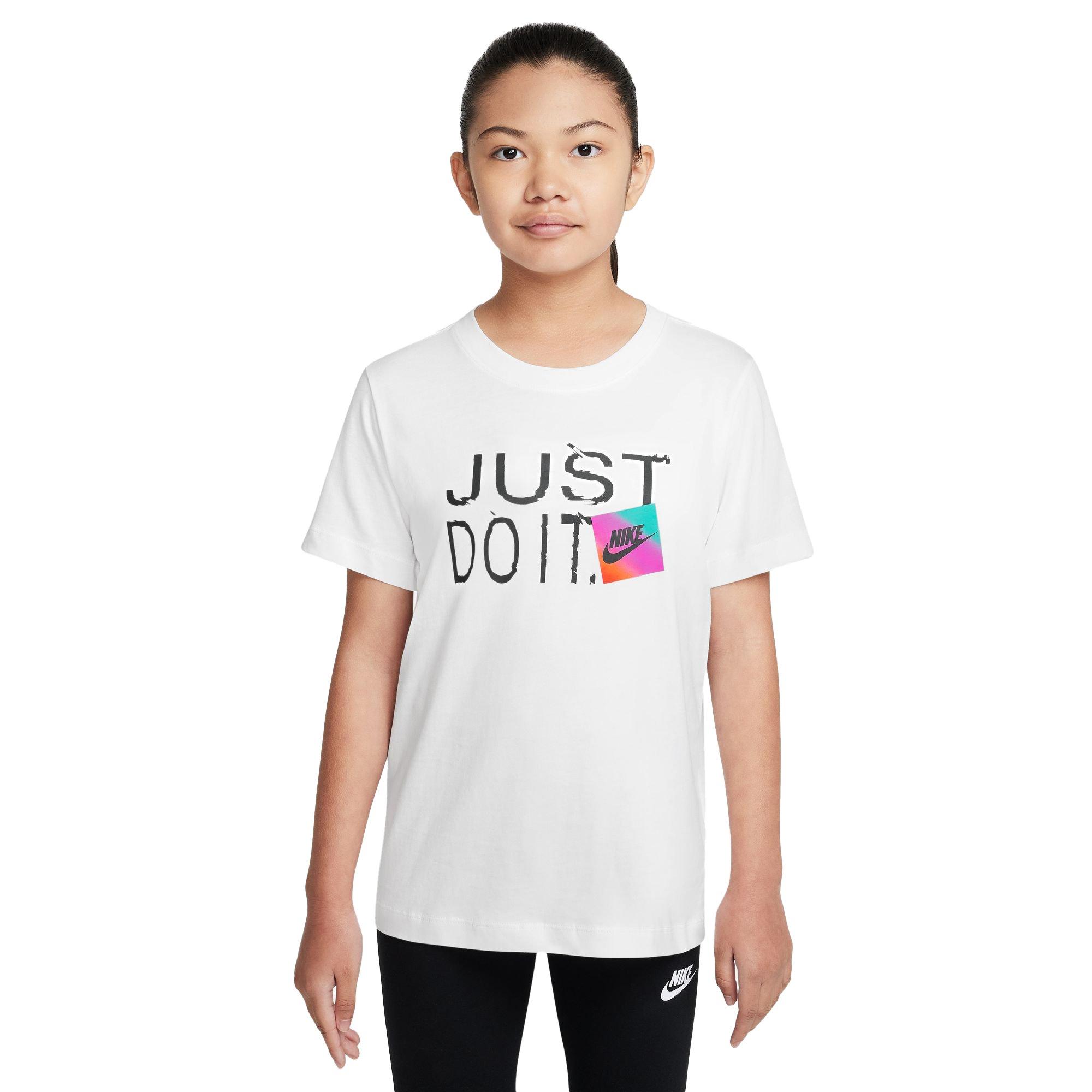 Nike Big Boys' Sportswear JDI Tee - WHITE