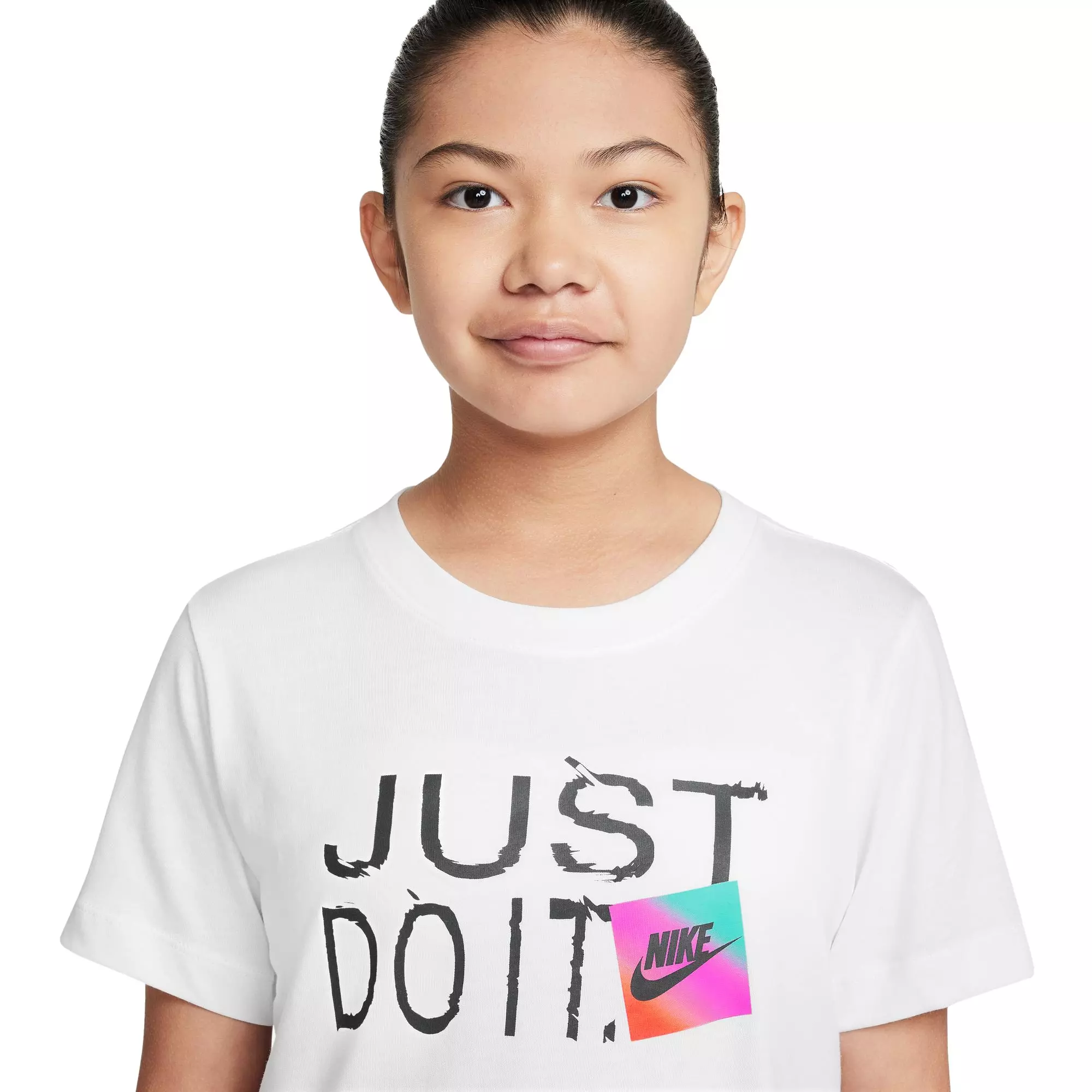 Nike Big Boys' Sportswear JDI Tee - WHITE