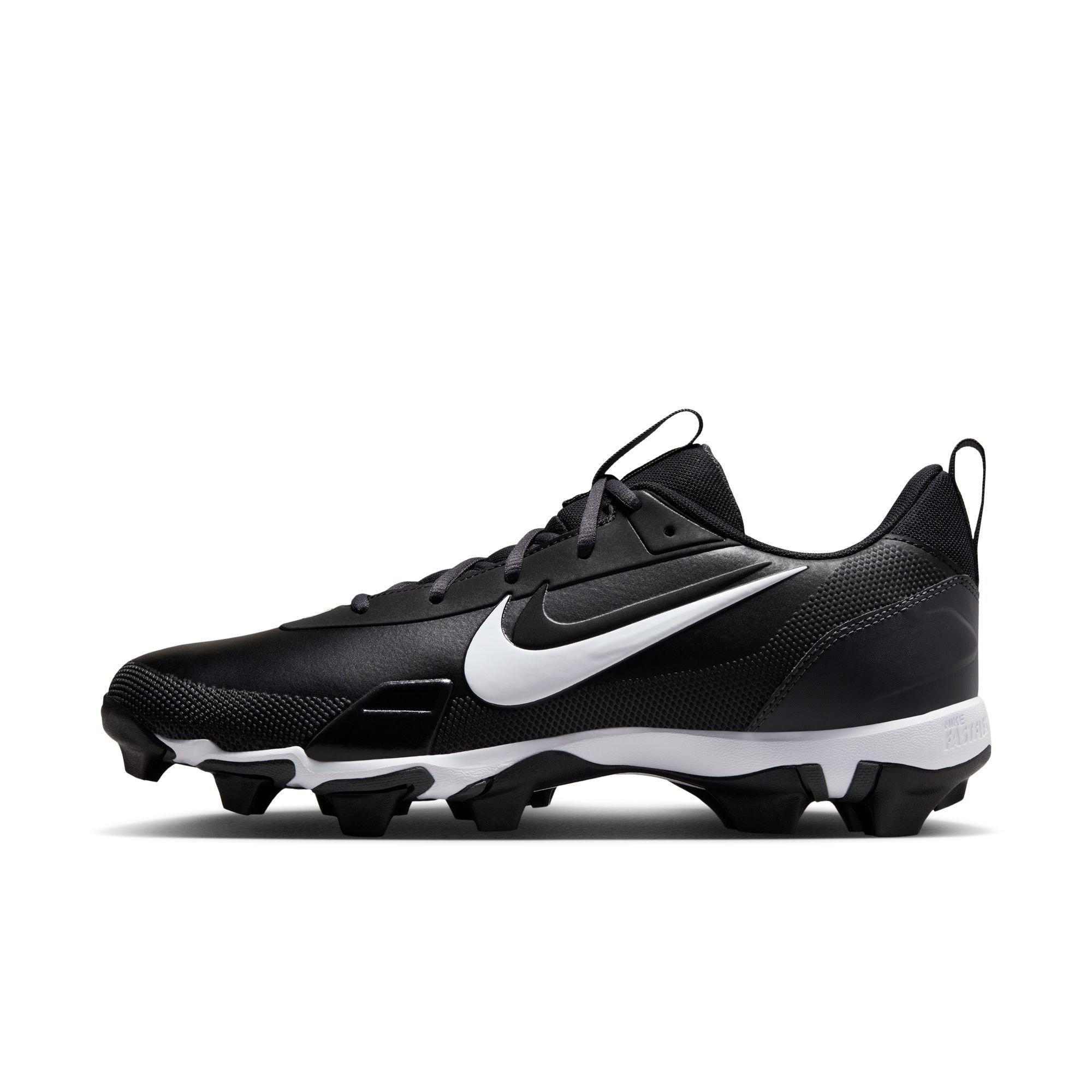 Nike Force Trout 9 "Black/Metallic Silver/Anthracite/White" Men's Baseball Cleat - BLACK/WHITE Thumbnail View 3