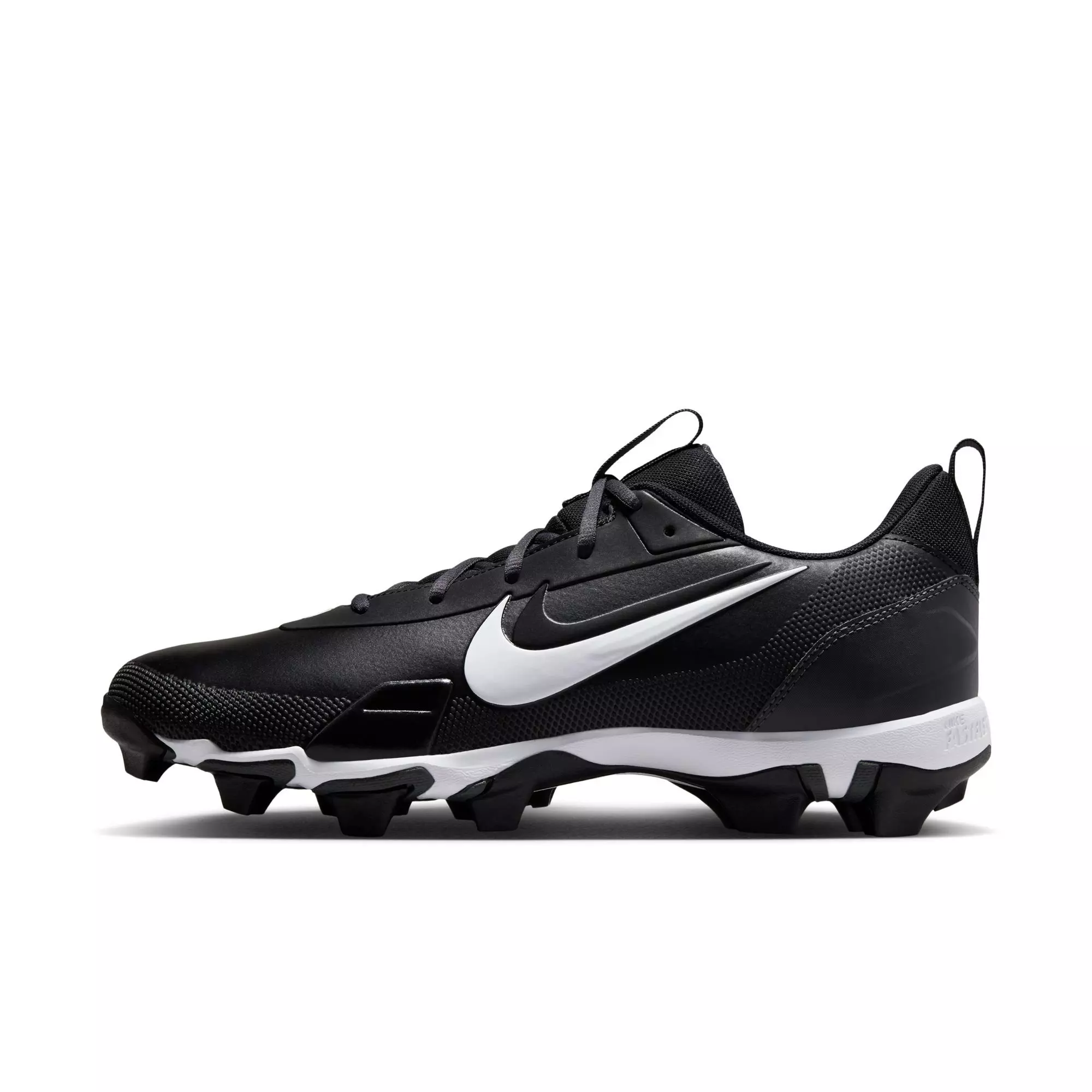 Nike Force Trout 9 "Black/Metallic Silver/Anthracite/White" Men's Baseball Cleat - BLACK/WHITE