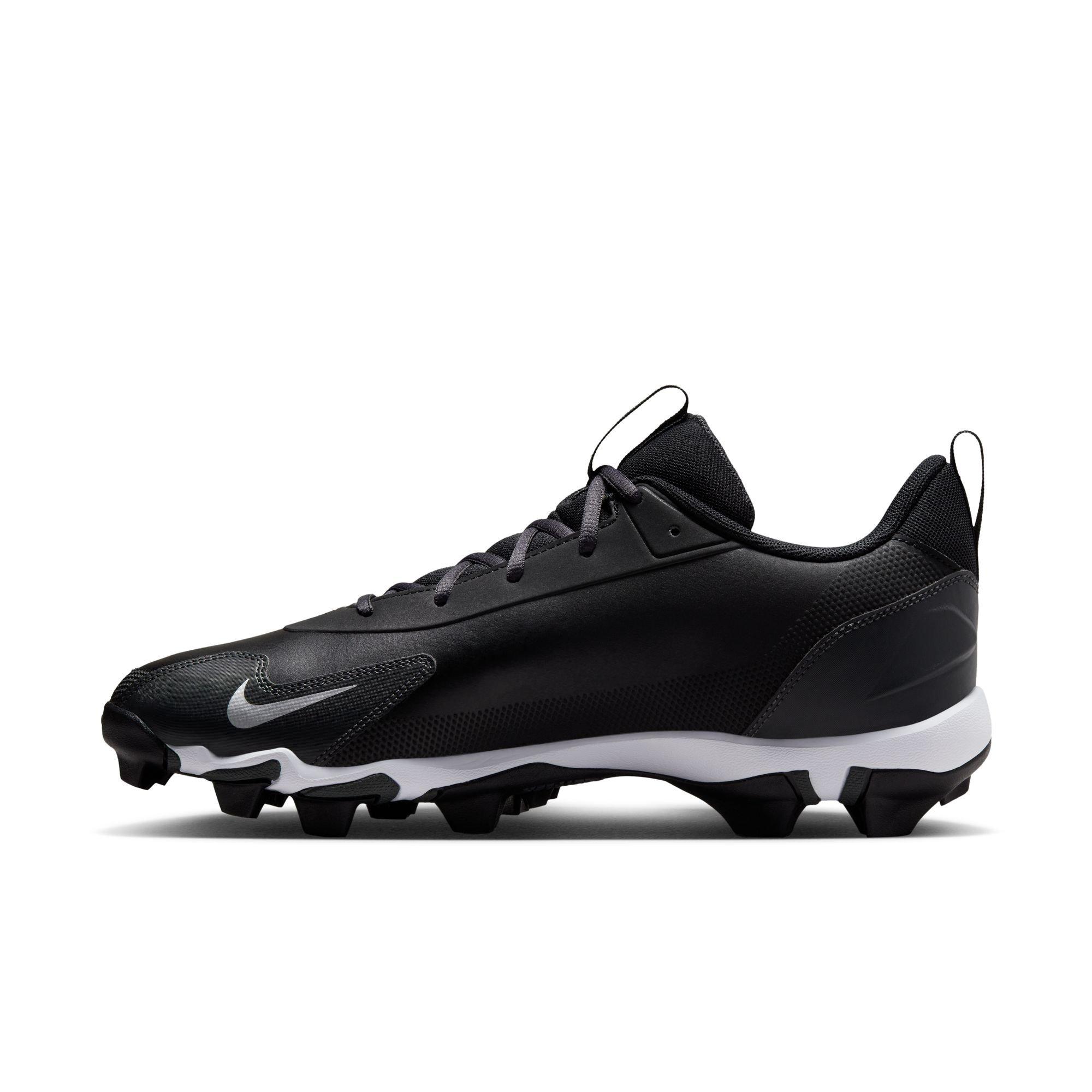 Nike Force Trout 9 "Black/Metallic Silver/Anthracite/White" Men's Baseball Cleat - BLACK/WHITE Thumbnail View 4