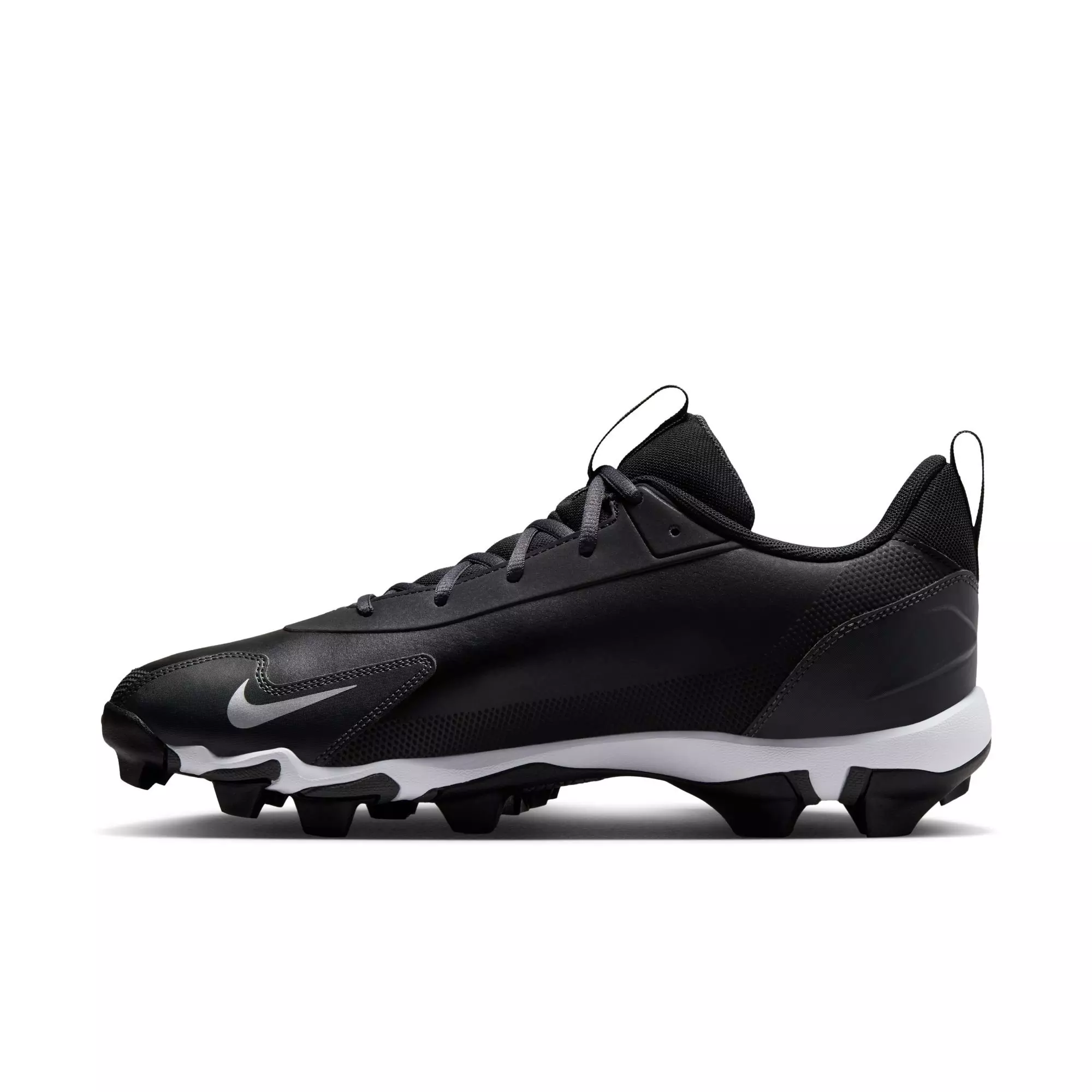 Nike Force Trout 9 "Black/Metallic Silver/Anthracite/White" Men's Baseball Cleat - BLACK/WHITE