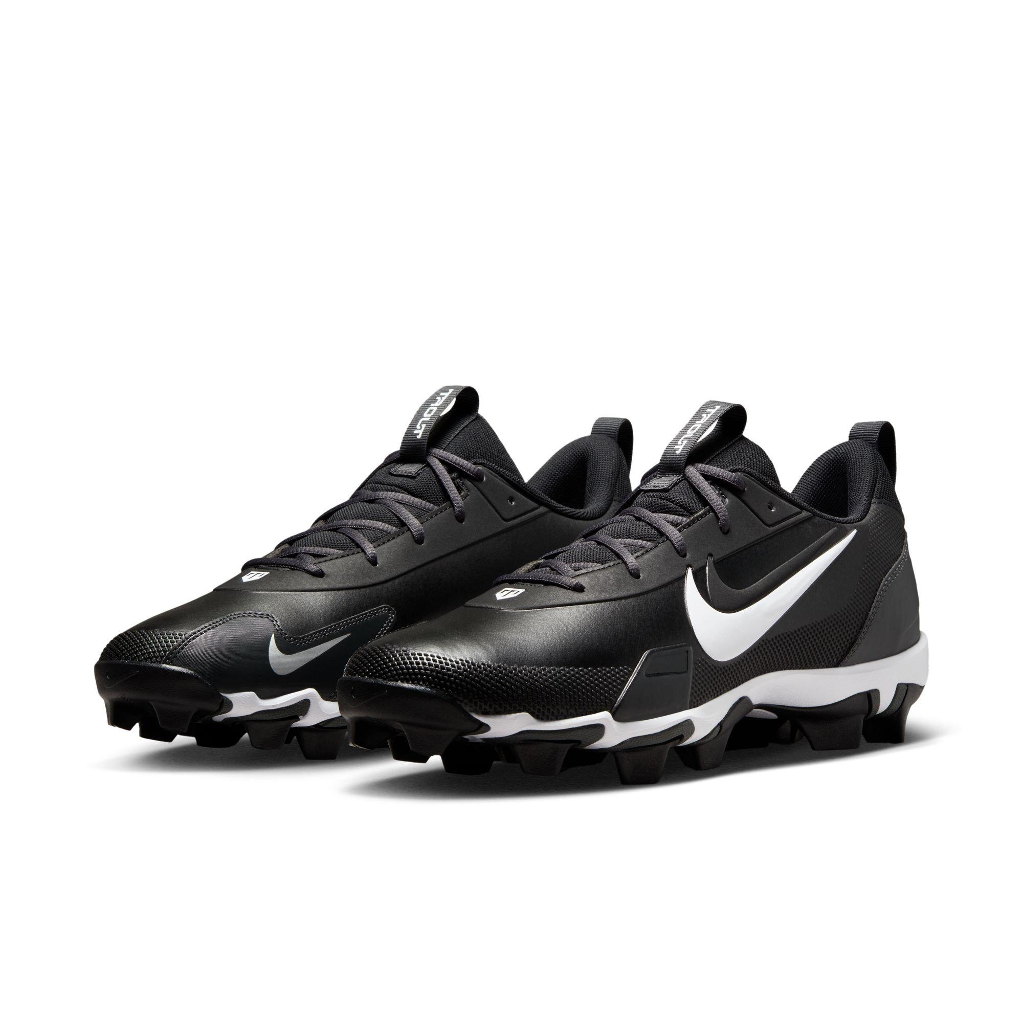 Nike Force Trout 9 "Black/Metallic Silver/Anthracite/White" Men's Baseball Cleat - BLACK/WHITE Thumbnail View 5