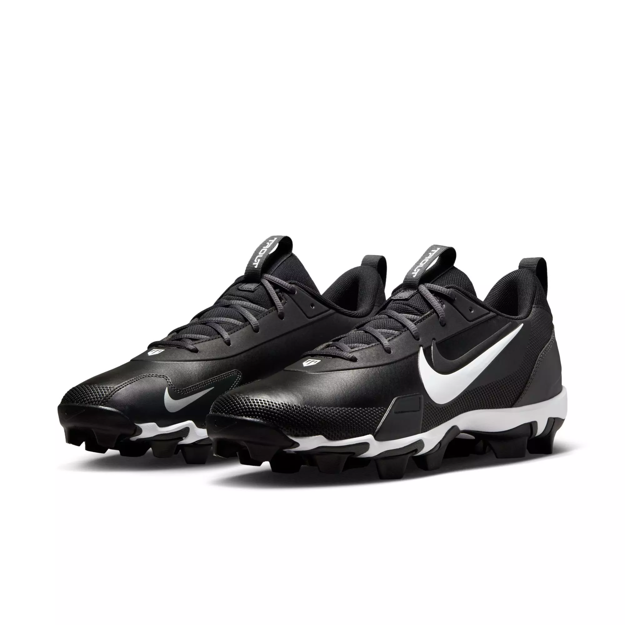 Nike Force Trout 9 "Black/Metallic Silver/Anthracite/White" Men's Baseball Cleat - BLACK/WHITE