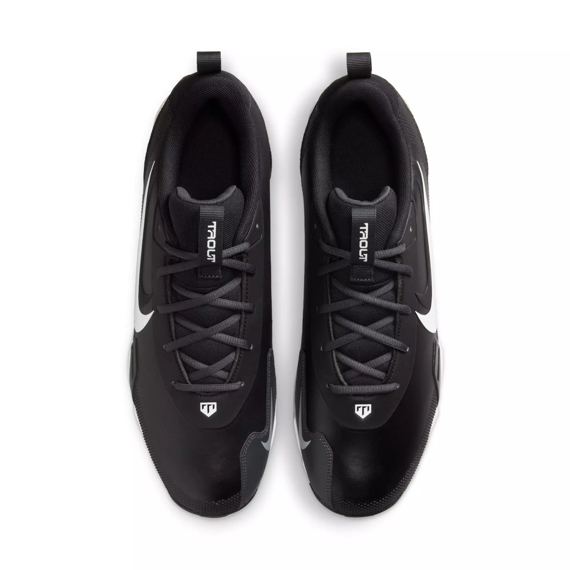 Nike Force Trout 9 "Black/Metallic Silver/Anthracite/White" Men's Baseball Cleat - BLACK/WHITE