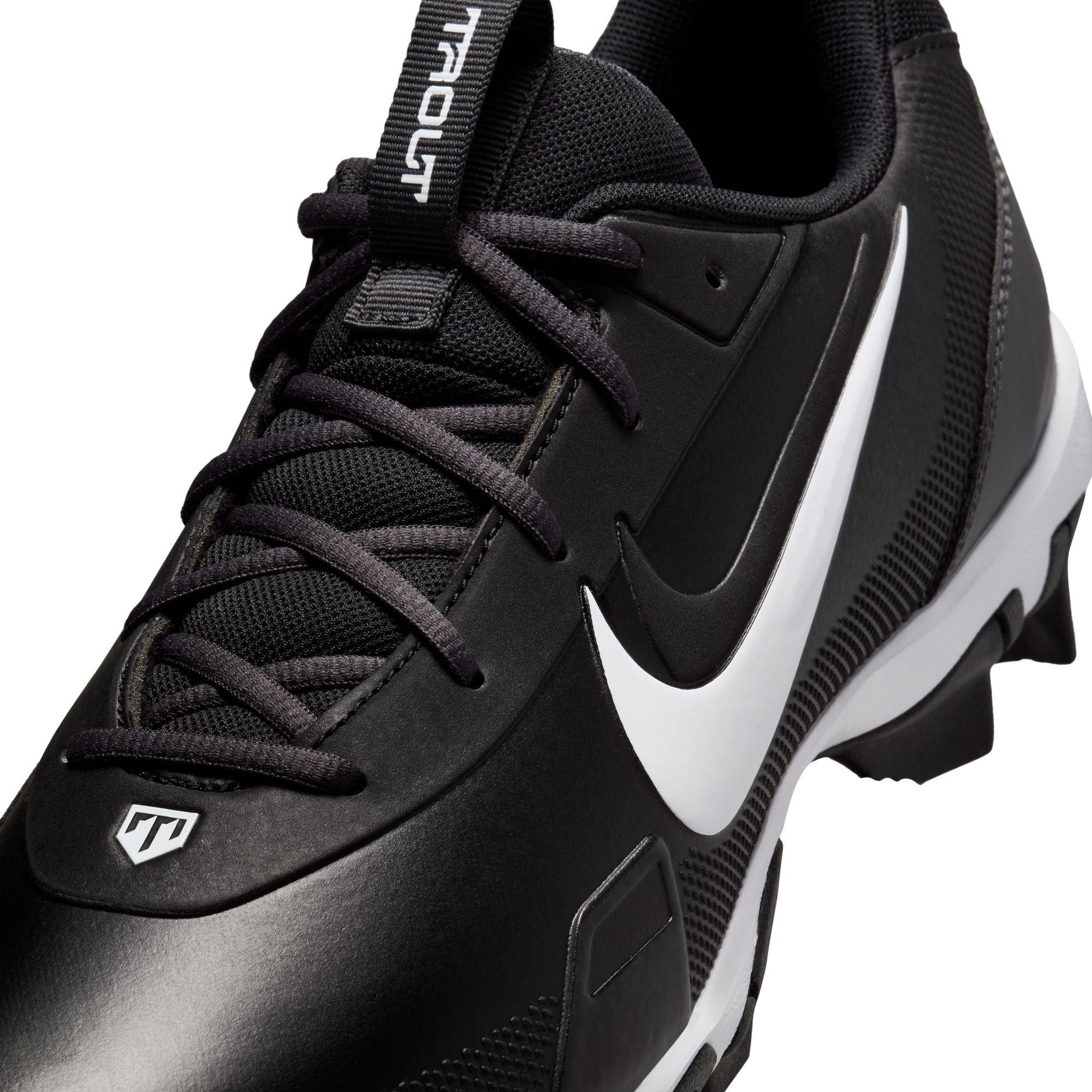 Nike Force Trout 9 "Black/Metallic Silver/Anthracite/White" Men's Baseball Cleat - BLACK/WHITE Thumbnail View 11