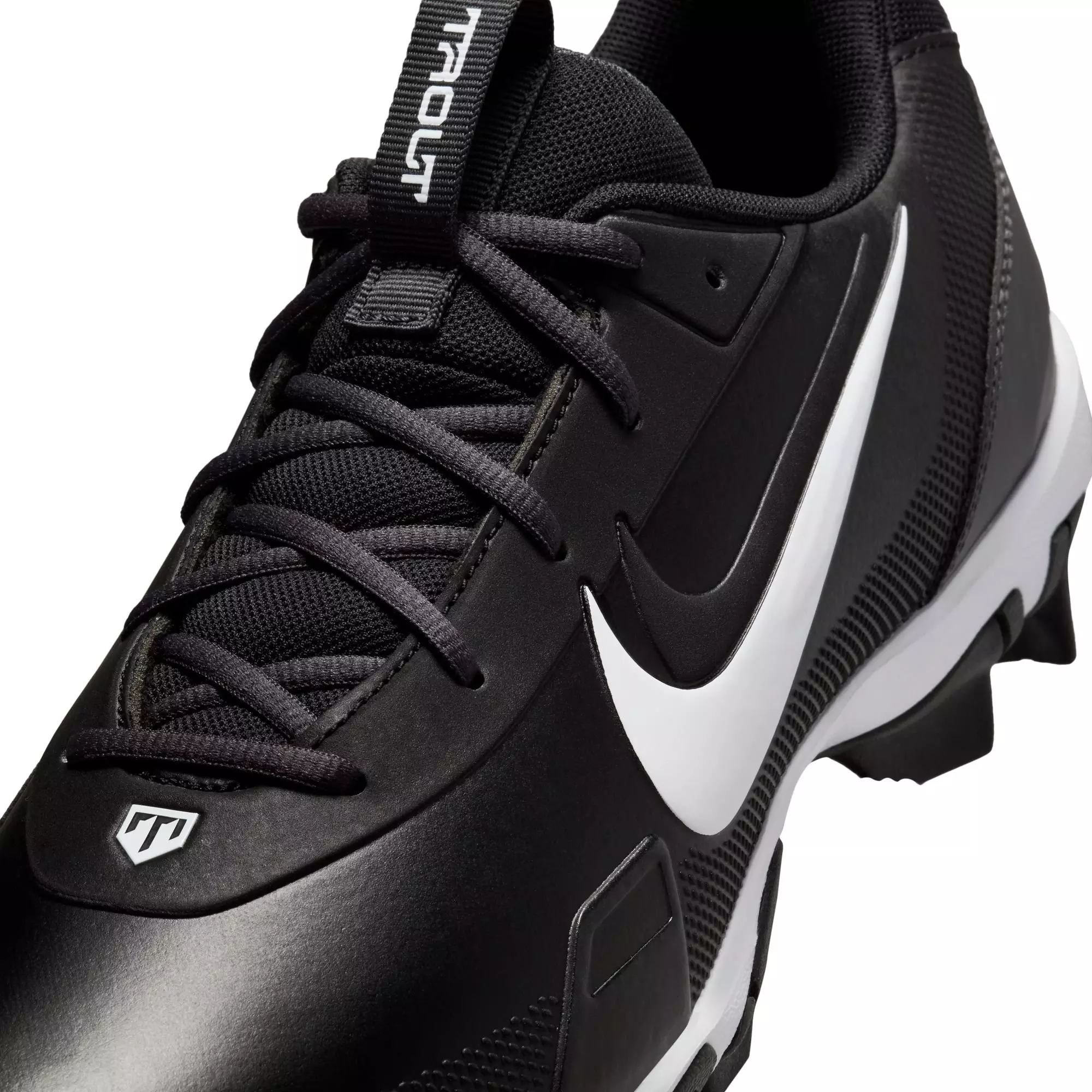 Nike Force Trout 9 "Black/Metallic Silver/Anthracite/White" Men's Baseball Cleat - BLACK/WHITE