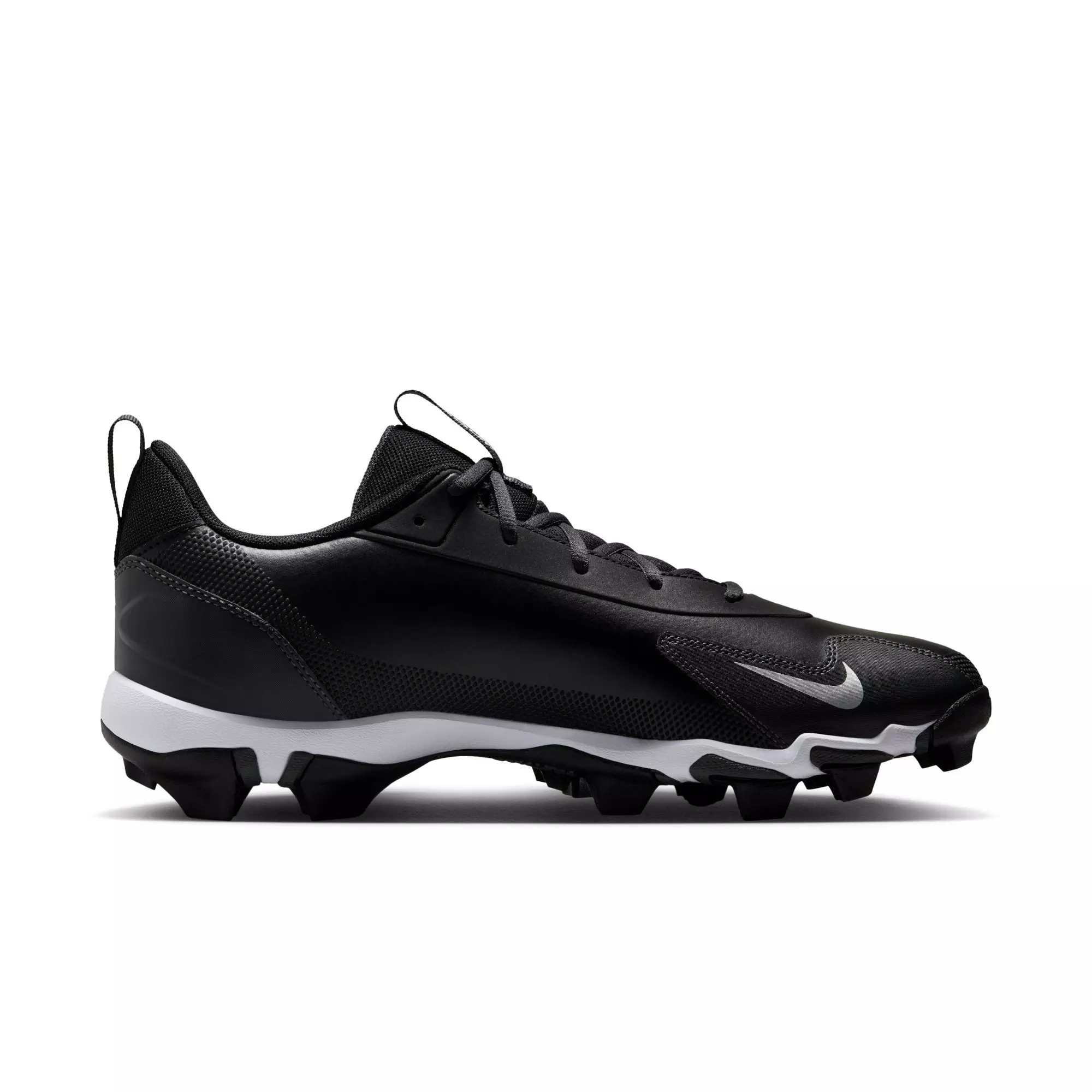 Nike Force Trout 9 "Black/Metallic Silver/Anthracite/White" Men's Baseball Cleat - BLACK/WHITE
