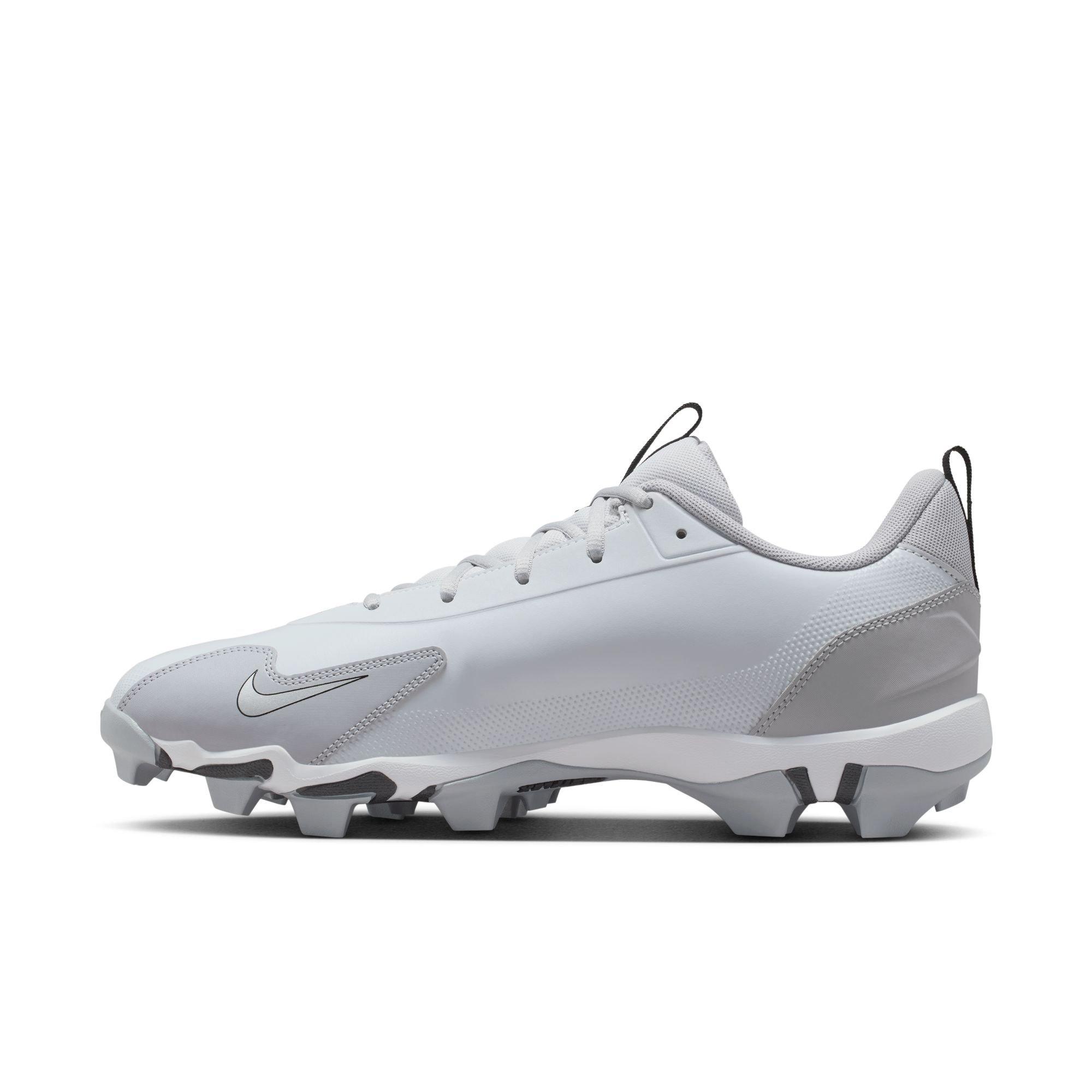 Nike Force Trout 9 Keystone "Pure Platinum/White/Wolf Grey/Black" Men's Baseball Cleat - GREY/BLACK Thumbnail View 4