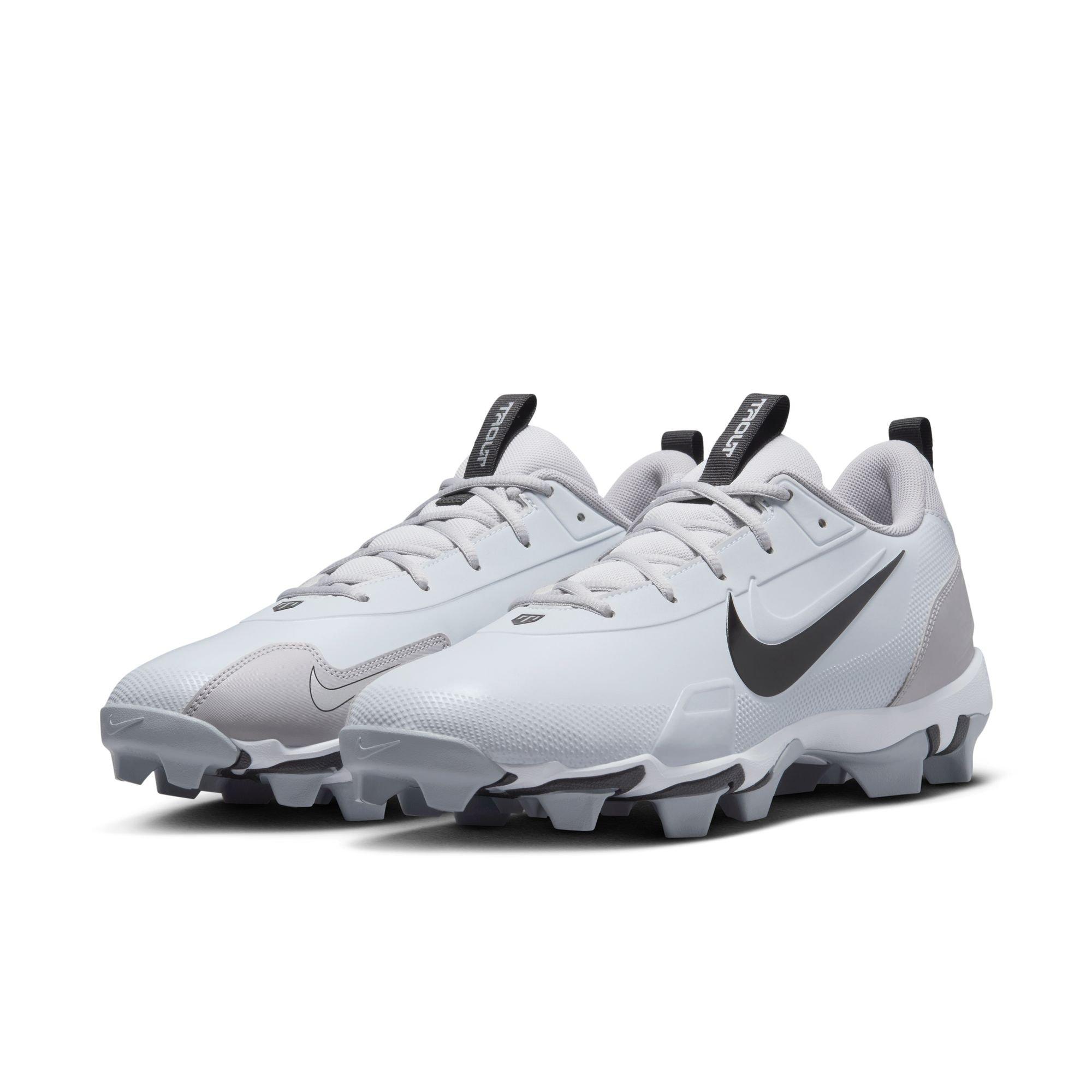 Nike Force Trout 9 Keystone "Pure Platinum/White/Wolf Grey/Black" Men's Baseball Cleat - GREY/BLACK Thumbnail View 5