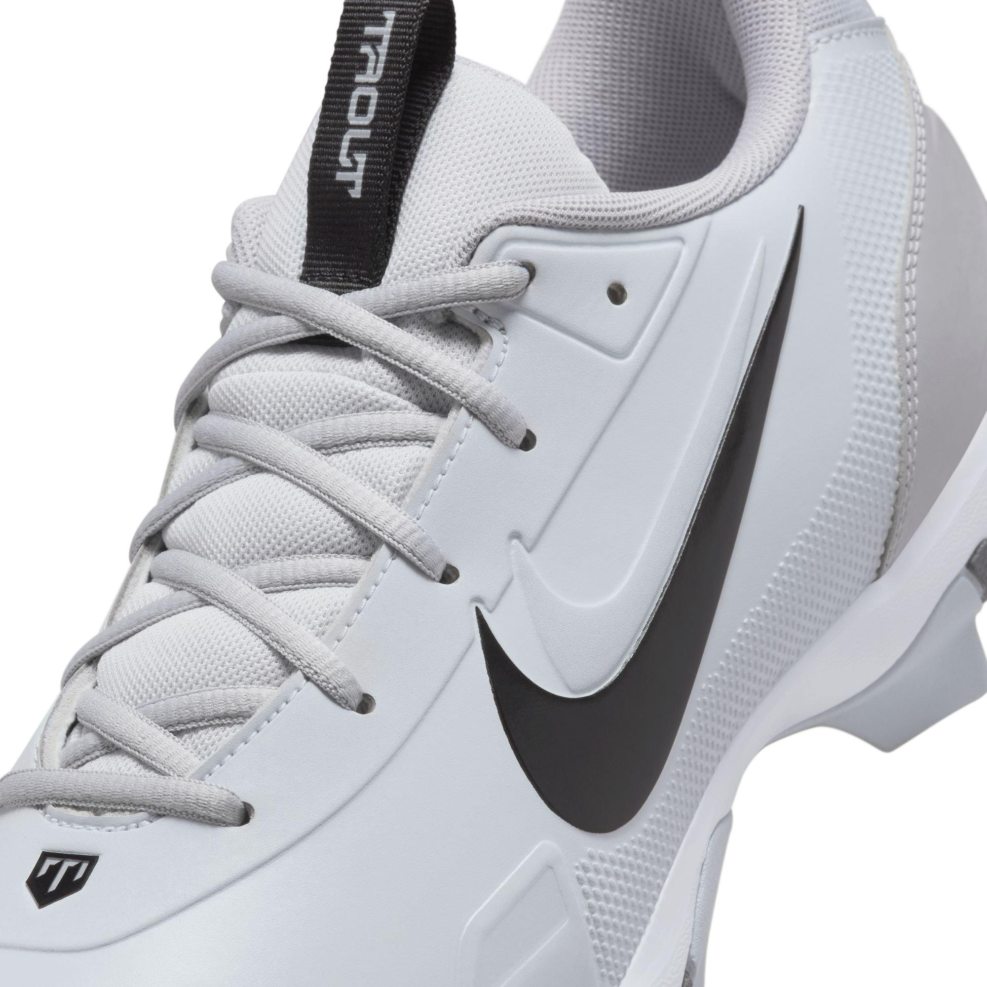 Nike Force Trout 9 Keystone "Pure Platinum/White/Wolf Grey/Black" Men's Baseball Cleat - GREY/BLACK Thumbnail View 11