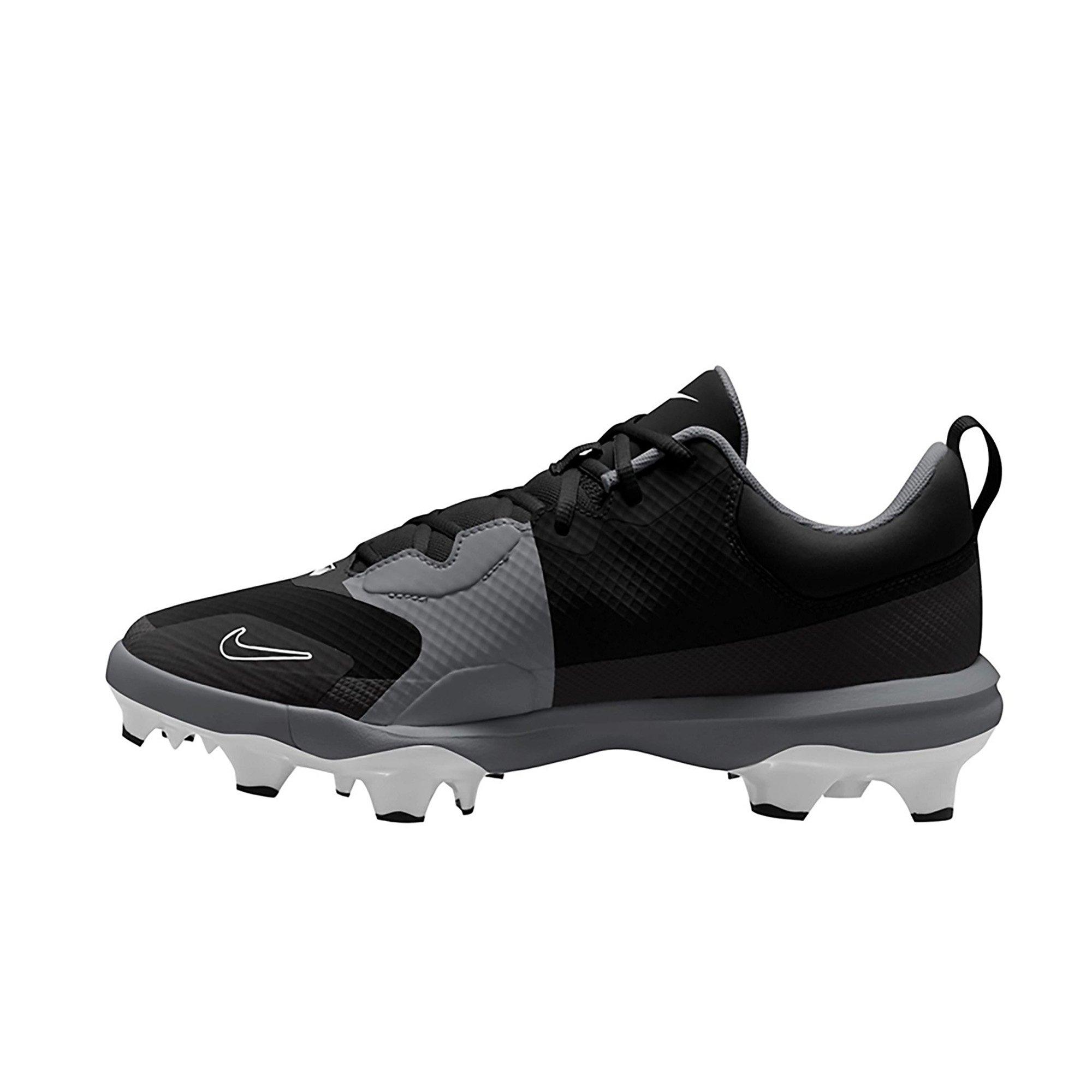 Nike Force Trout 9 Pro MCS "Black/Anthracite/White/Metallic Silver" Men's Baseball Cleat - BLACK/SILVER Thumbnail View 2