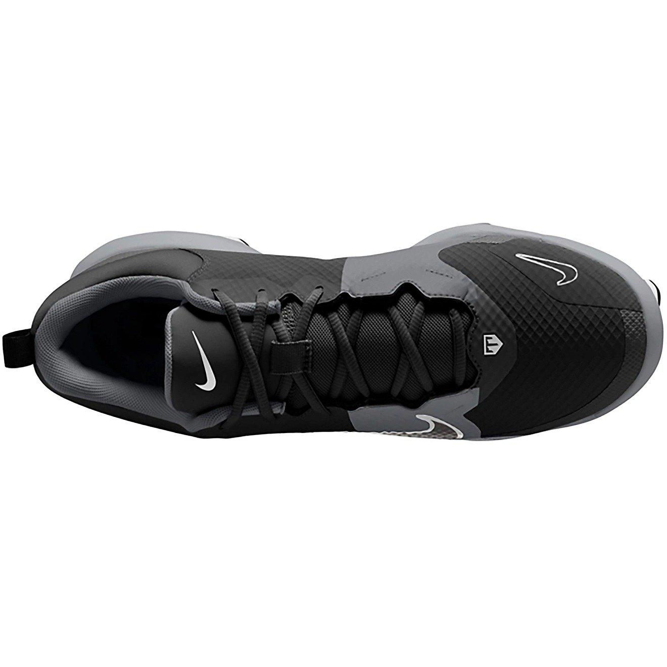 Nike Force Trout 9 Pro MCS "Black/Anthracite/White/Metallic Silver" Men's Baseball Cleat - BLACK/SILVER Thumbnail View 3