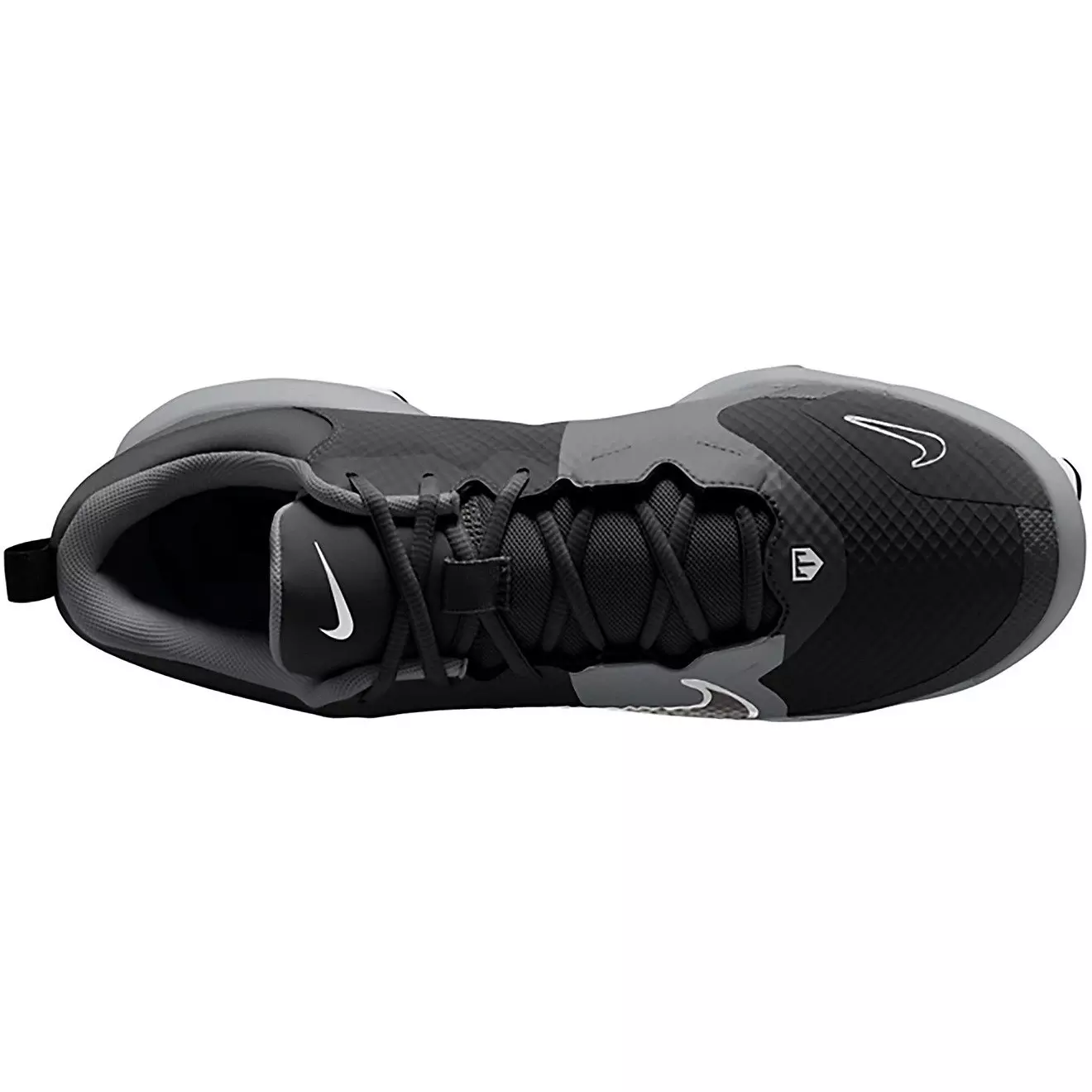 Nike Force Trout 9 Pro MCS "Black/Anthracite/White/Metallic Silver" Men's Baseball Cleat - BLACK/SILVER