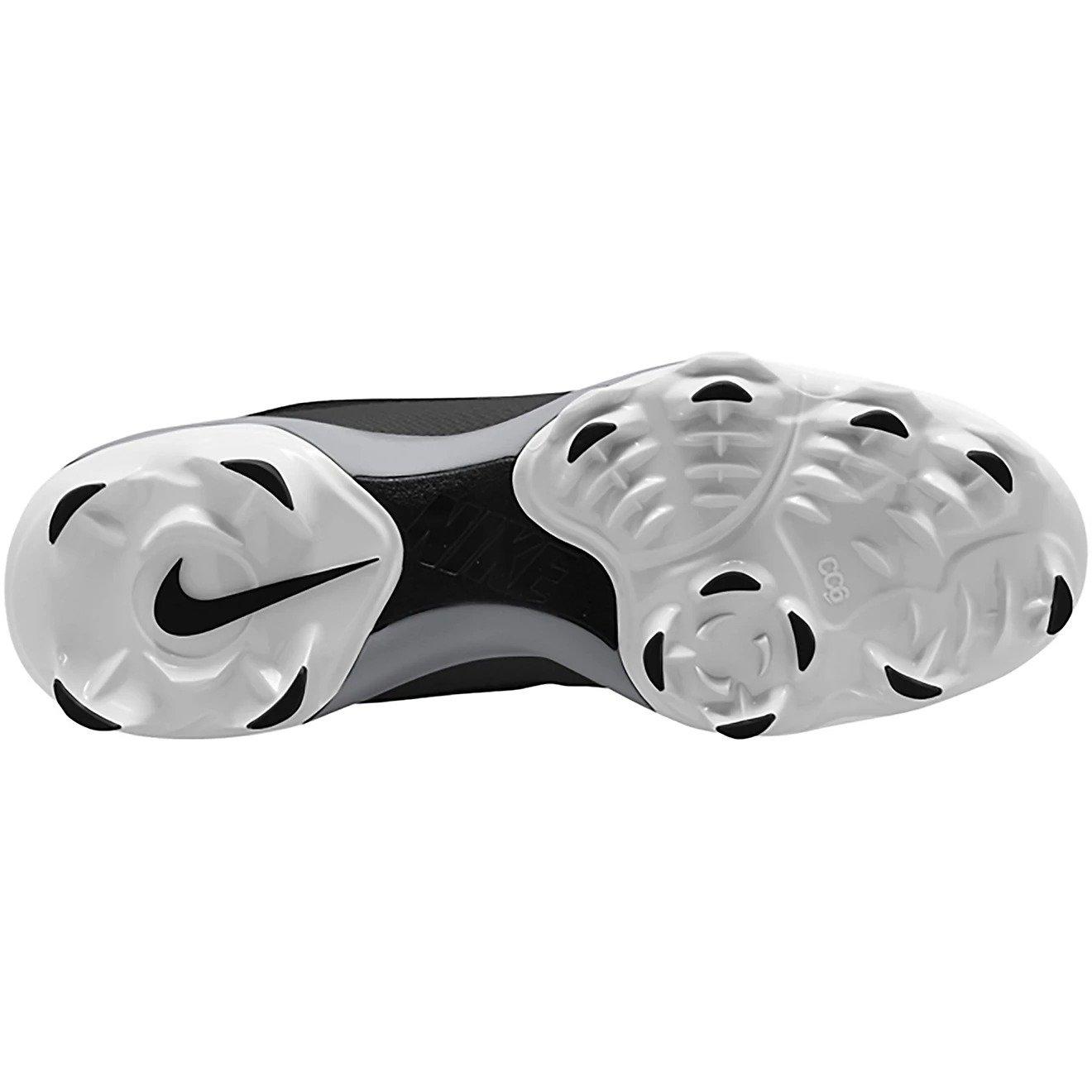 Nike Force Trout 9 Pro MCS "Black/Anthracite/White/Metallic Silver" Men's Baseball Cleat - BLACK/SILVER Thumbnail View 4