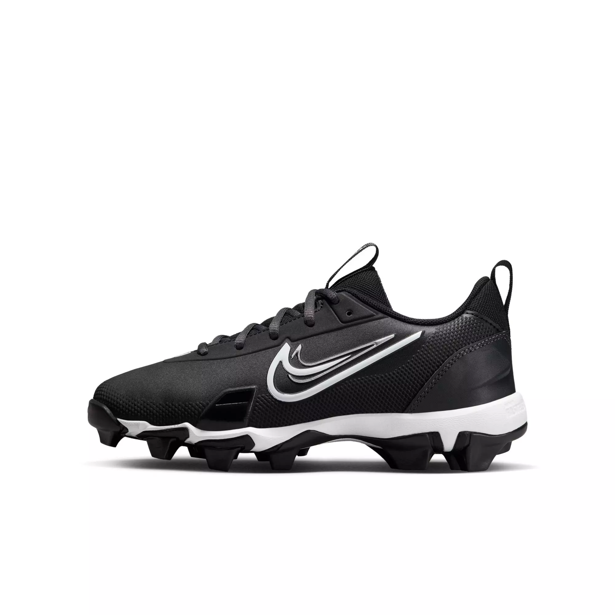 Nike Force Trout 9 Keystone "Black/White/Anthracite/Silver" Grade School Boys' Baseball Cleat - BLACK/WHITE